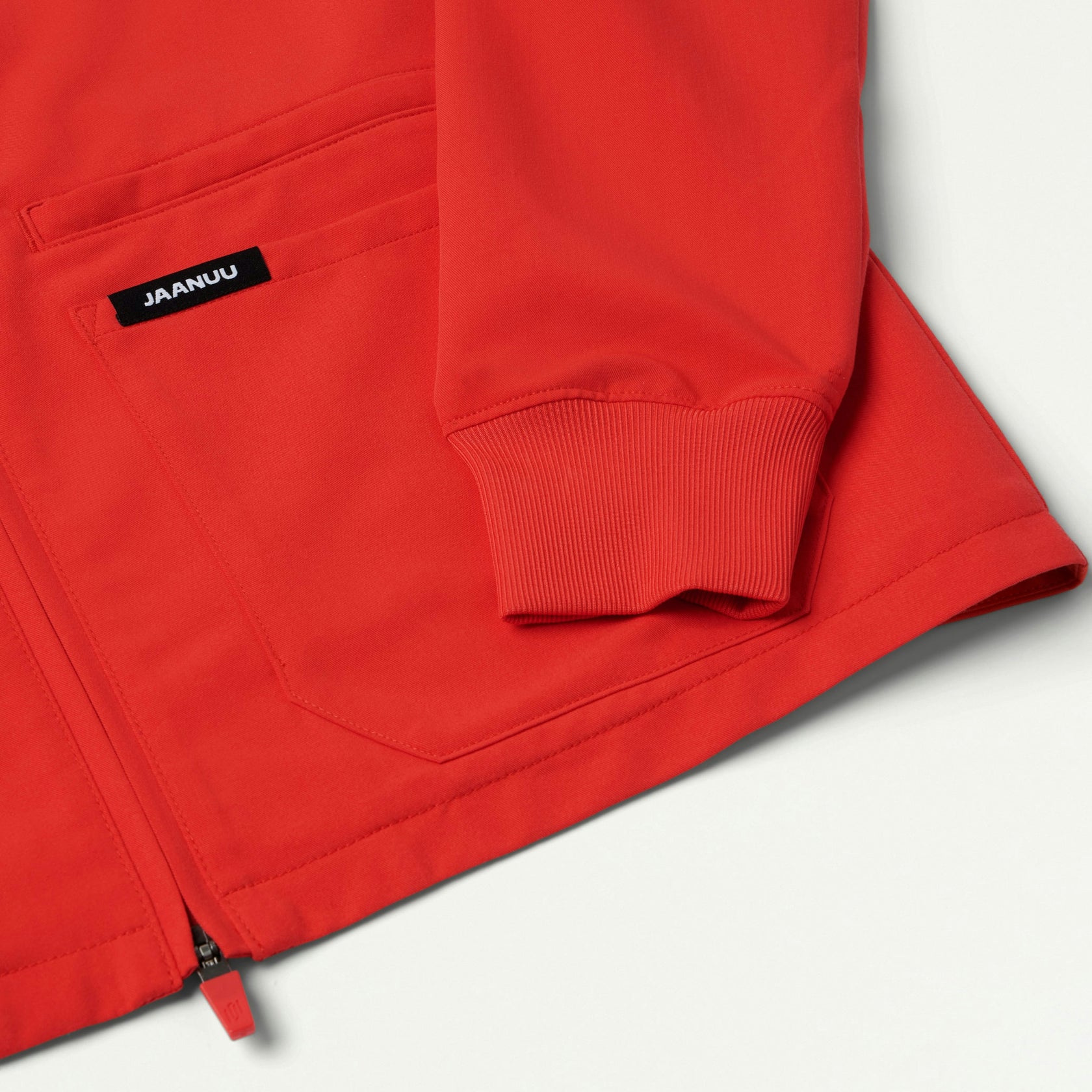 Ceri Essential 6-Pocket Scrub Jacket - Solar Red - WOMEN'S JACKETS - Jaanuu