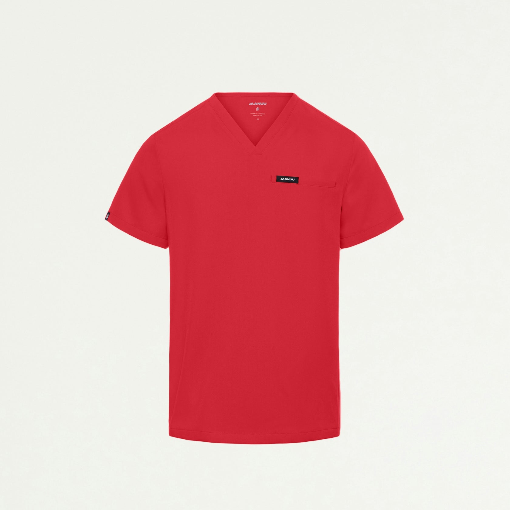 Platt 3-Pocket Scrub Top - Brilliant Red - MEN'S TOPS - Jaanuu