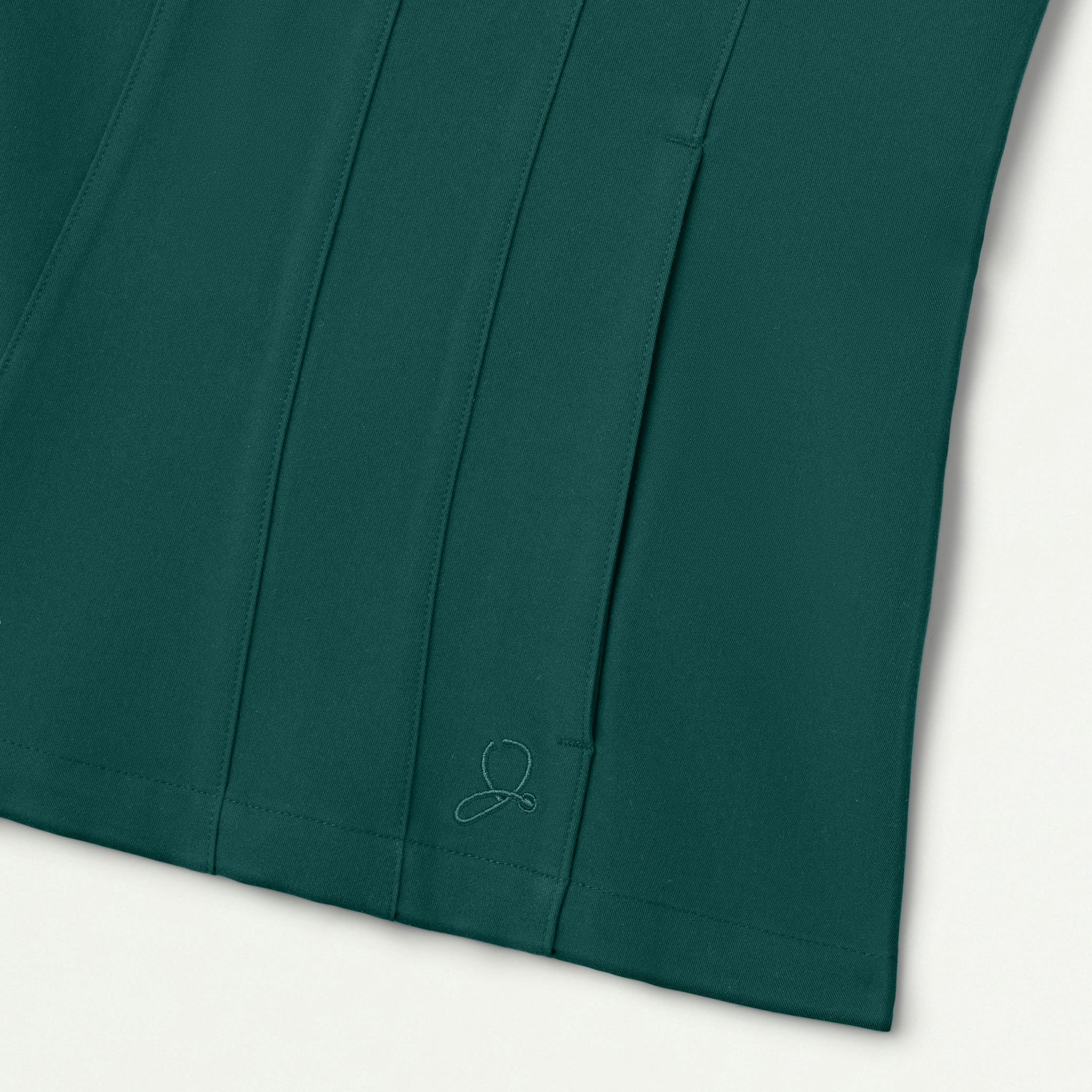 Emery Slim Square-Neck Scrub Top - Midnight Green - WOMEN'S TOPS - Jaanuu