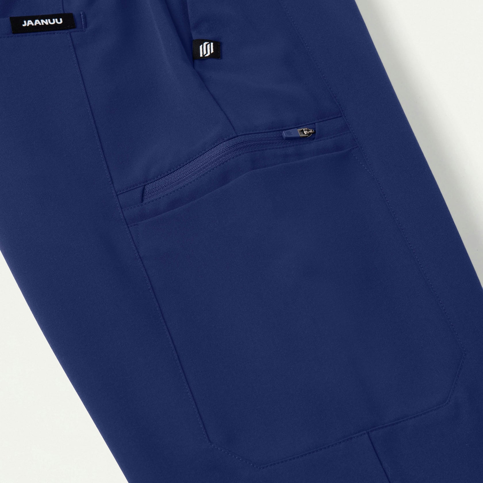 Payla 8-Pocket High Waisted Scrub Pant - Navy Blue - WOMEN'S PANTS - Jaanuu