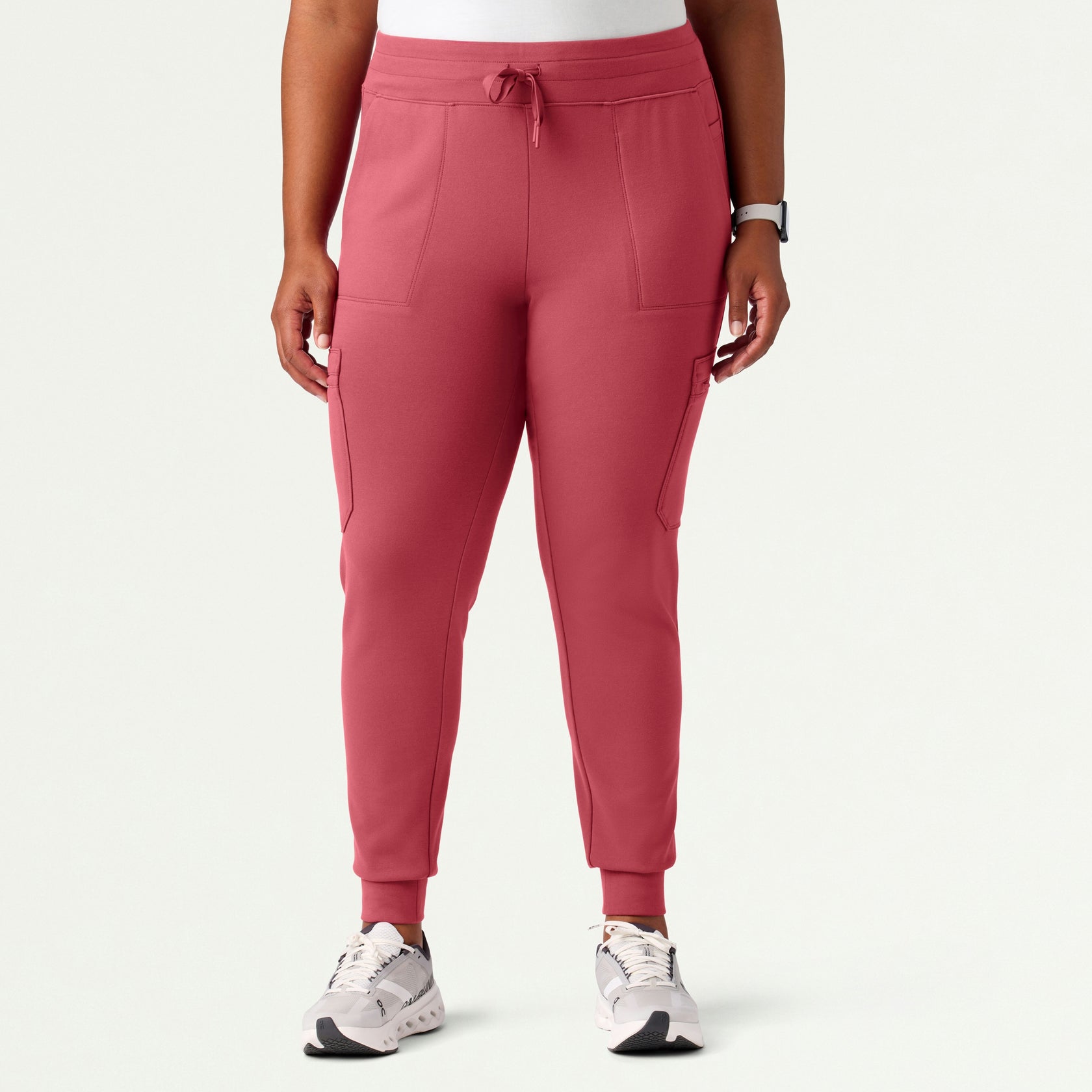Abi 10-Pocket Skinny ULTRAsoft Scrub Jogger - Mulberry - WOMEN'S PANTS - Jaanuu