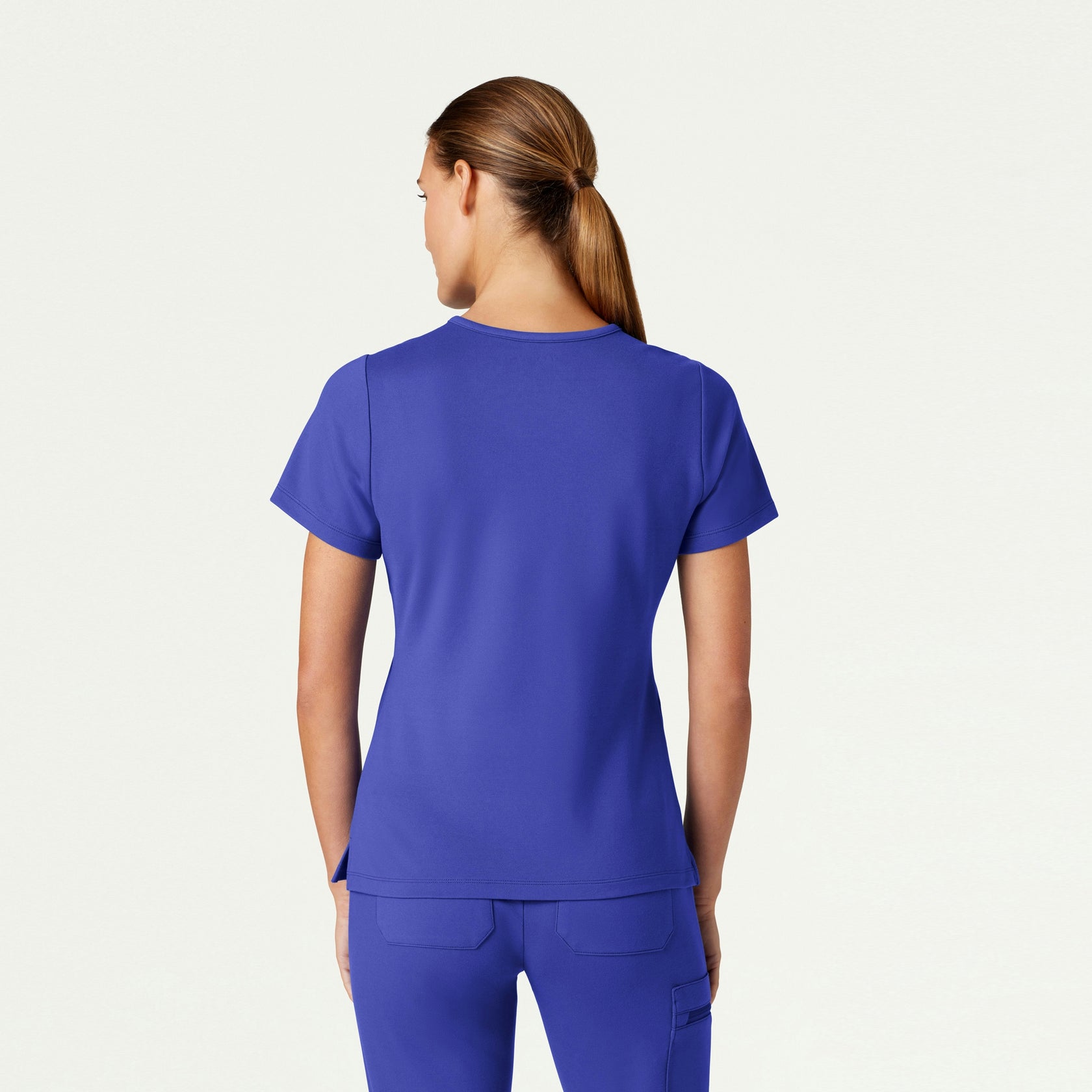 Cesi Slim ULTRAsoft Scrub Top - Moon Blue - WOMEN'S TOPS - Jaanuu