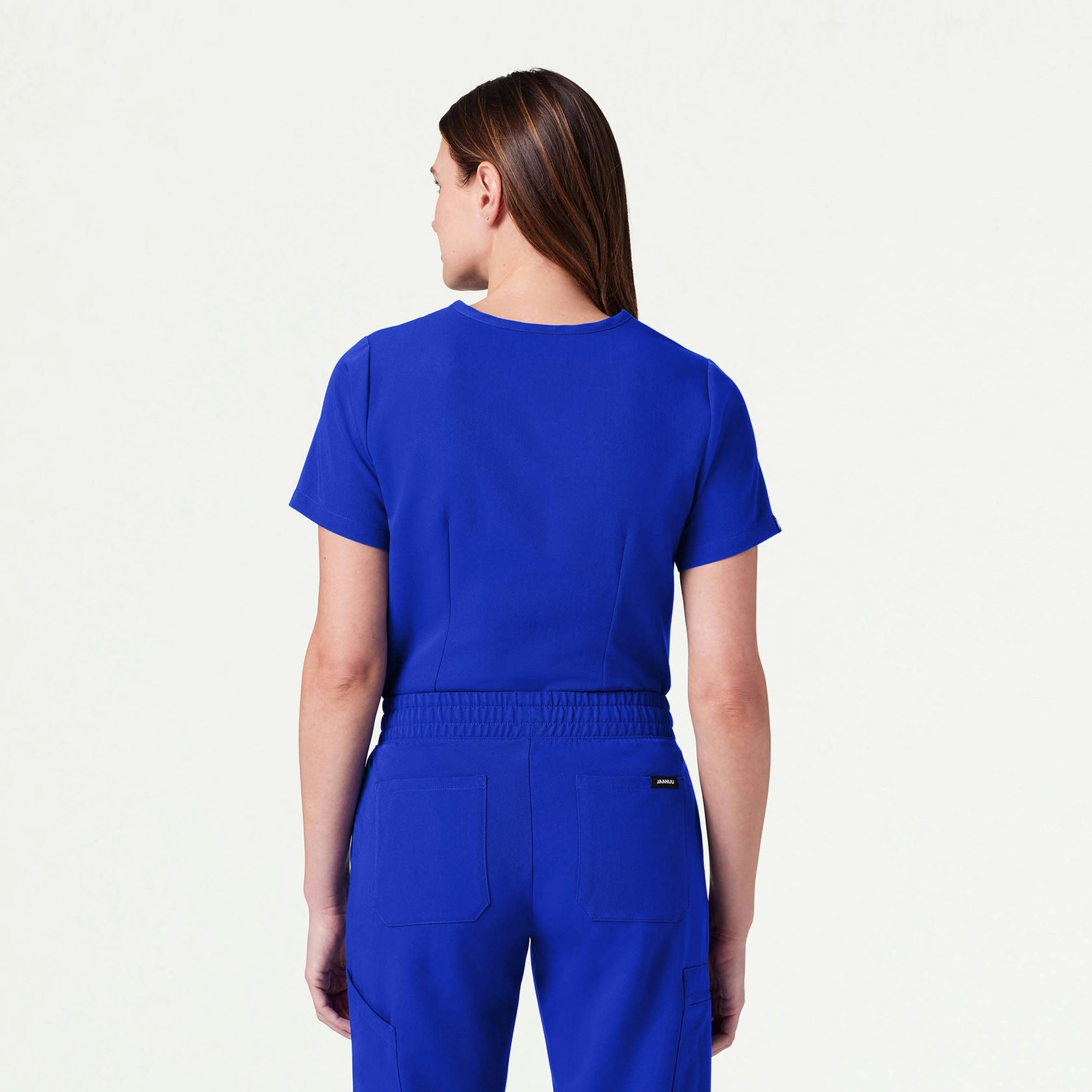 Rhena Essential 1-Pocket Scrub Top - Electric Blue - WOMEN'S TOPS - Jaanuu