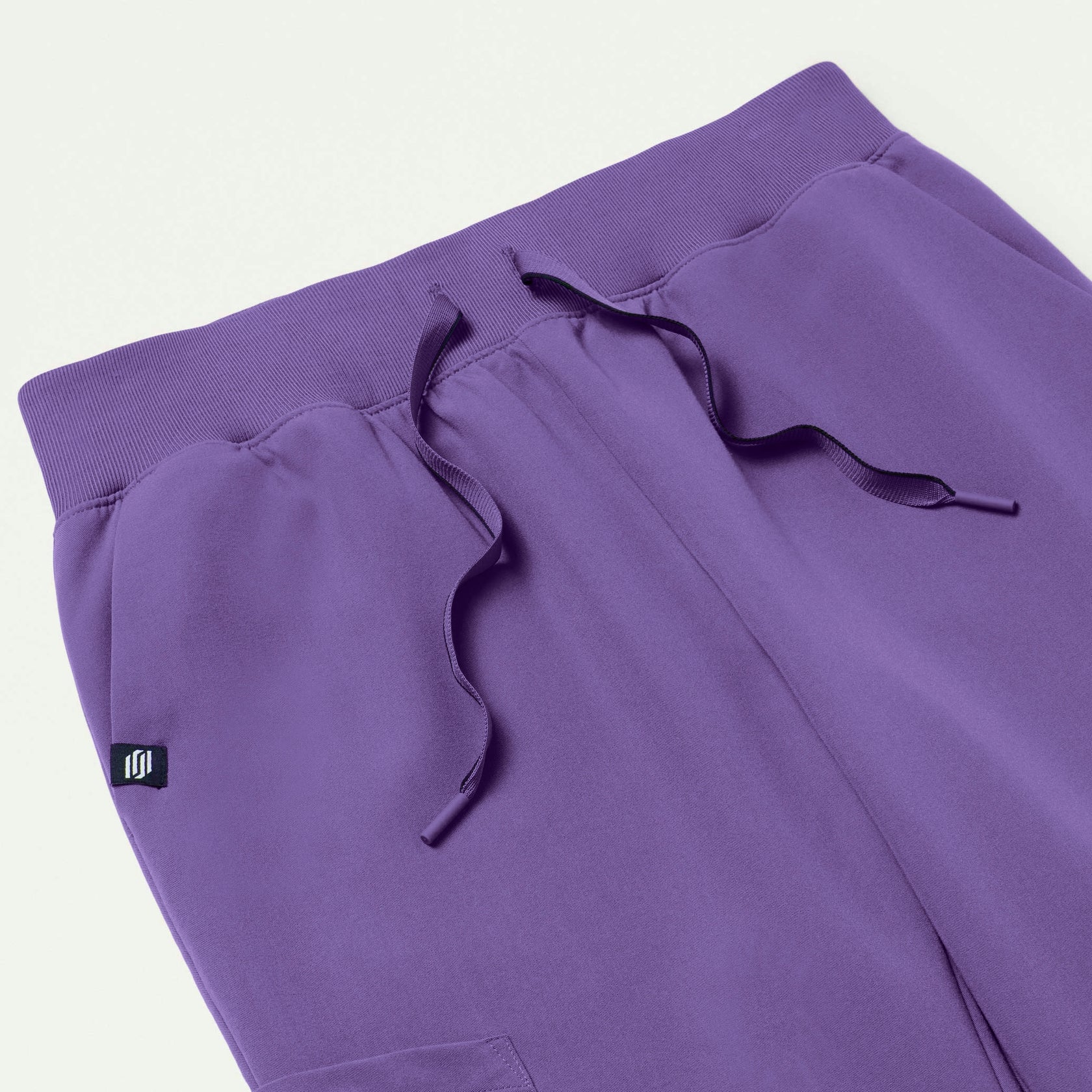 Silex Slim Knit-Waist Scrub Jogger - Violet - WOMEN'S PANTS - Jaanuu