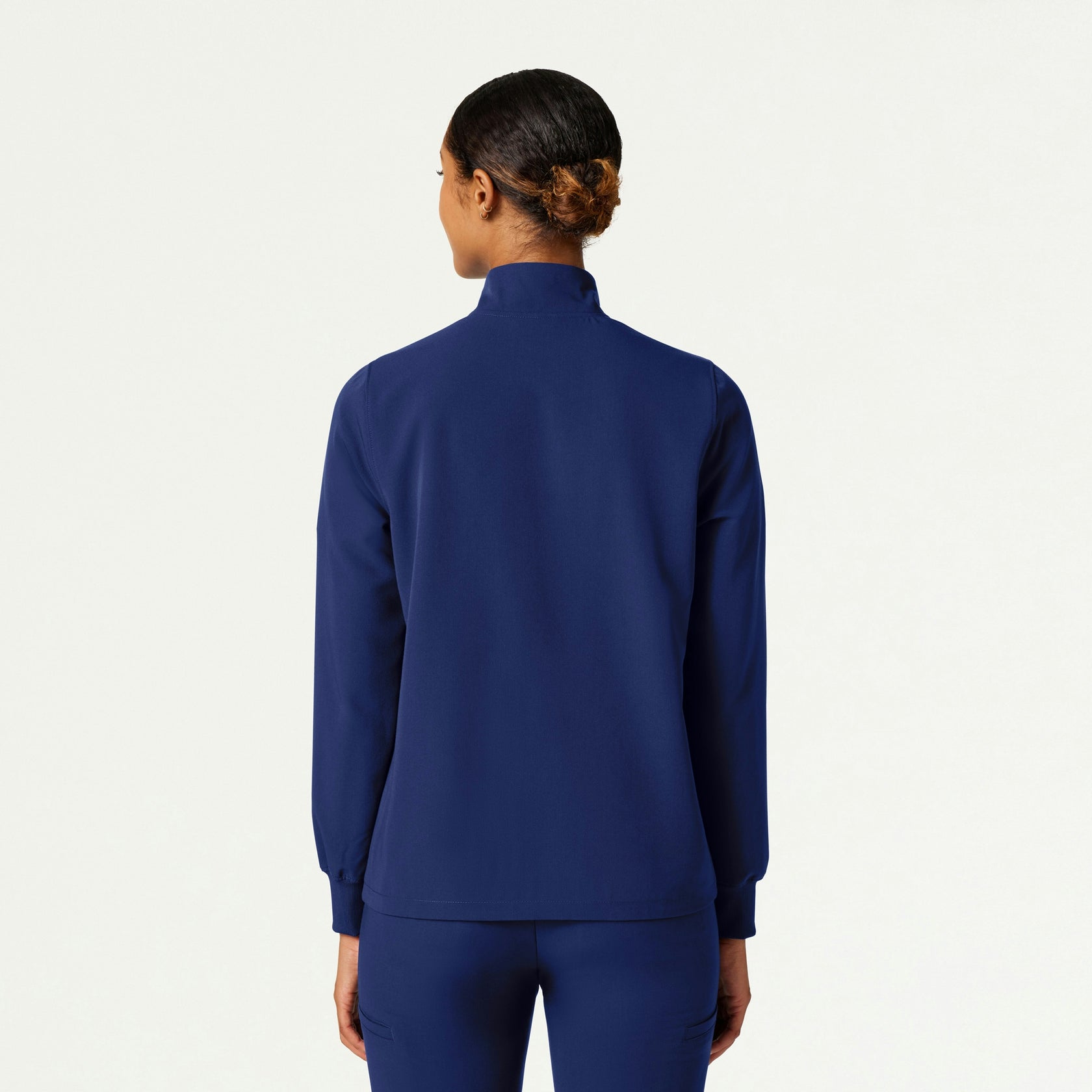 Ceri Essential 6-Pocket Scrub Jacket - Navy Blue - WOMEN'S JACKETS - Jaanuu