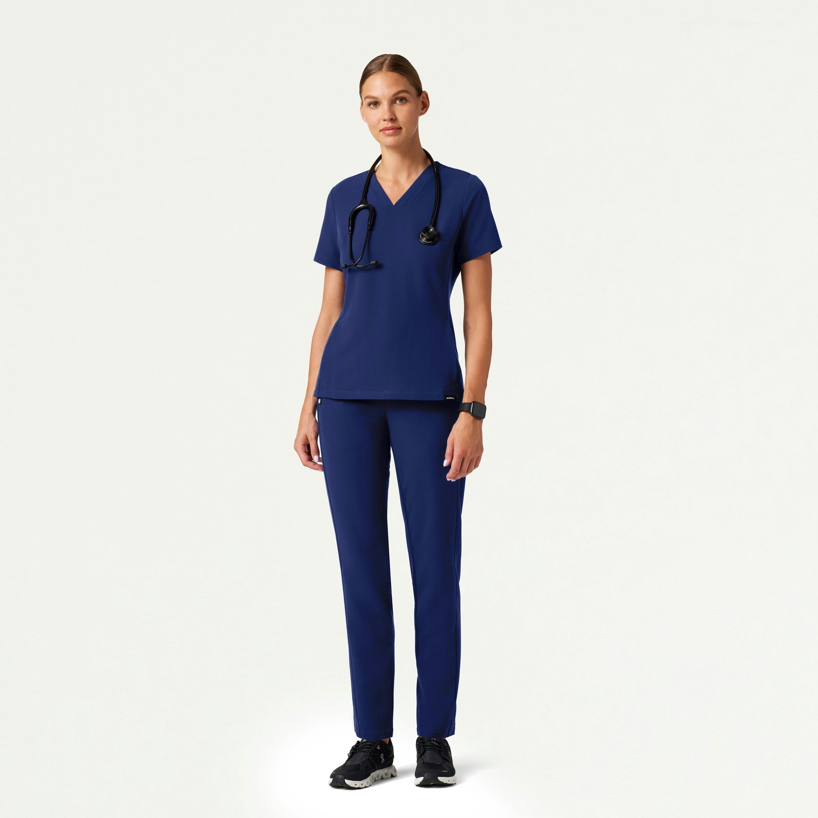 Effie Slim 6-Pocket Scrub Pant - Navy Blue - WOMEN'S PANTS - Jaanuu
