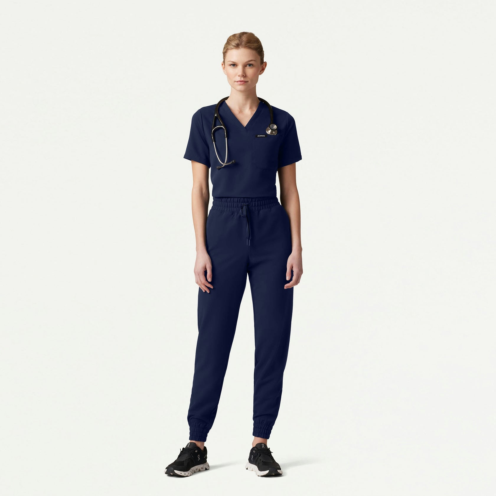 Kerr 365 High Waisted Scrub Jogger - Midnight Navy - WOMEN'S PANTS - Jaanuu