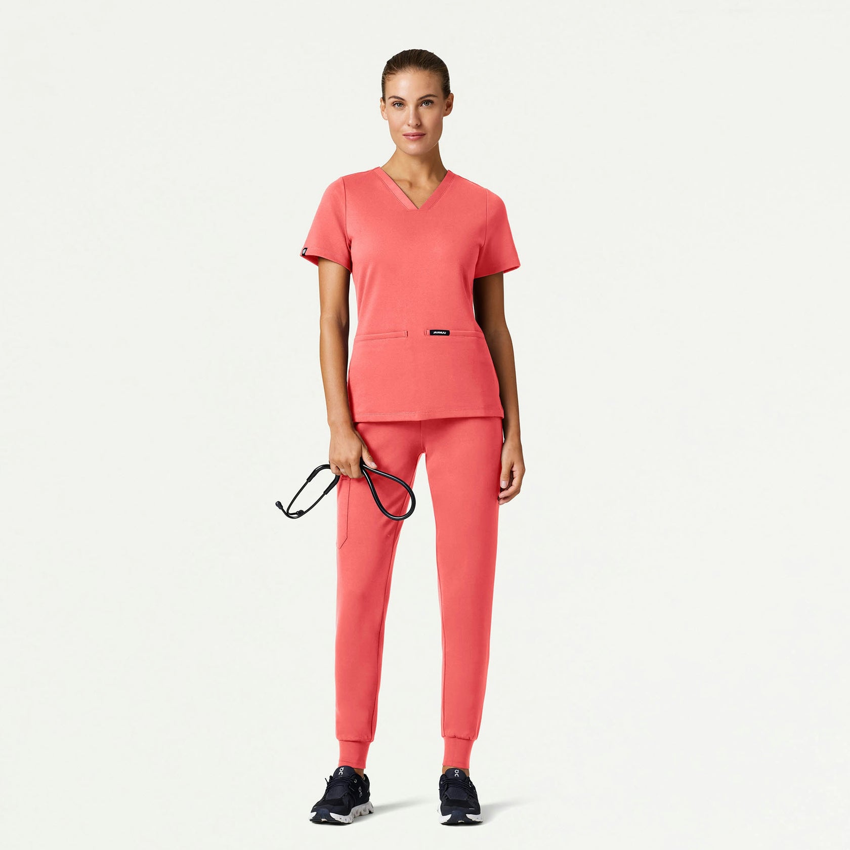 Cesi Slim ULTRAsoft Scrub Top - Digital Pink - WOMEN'S TOPS - Jaanuu