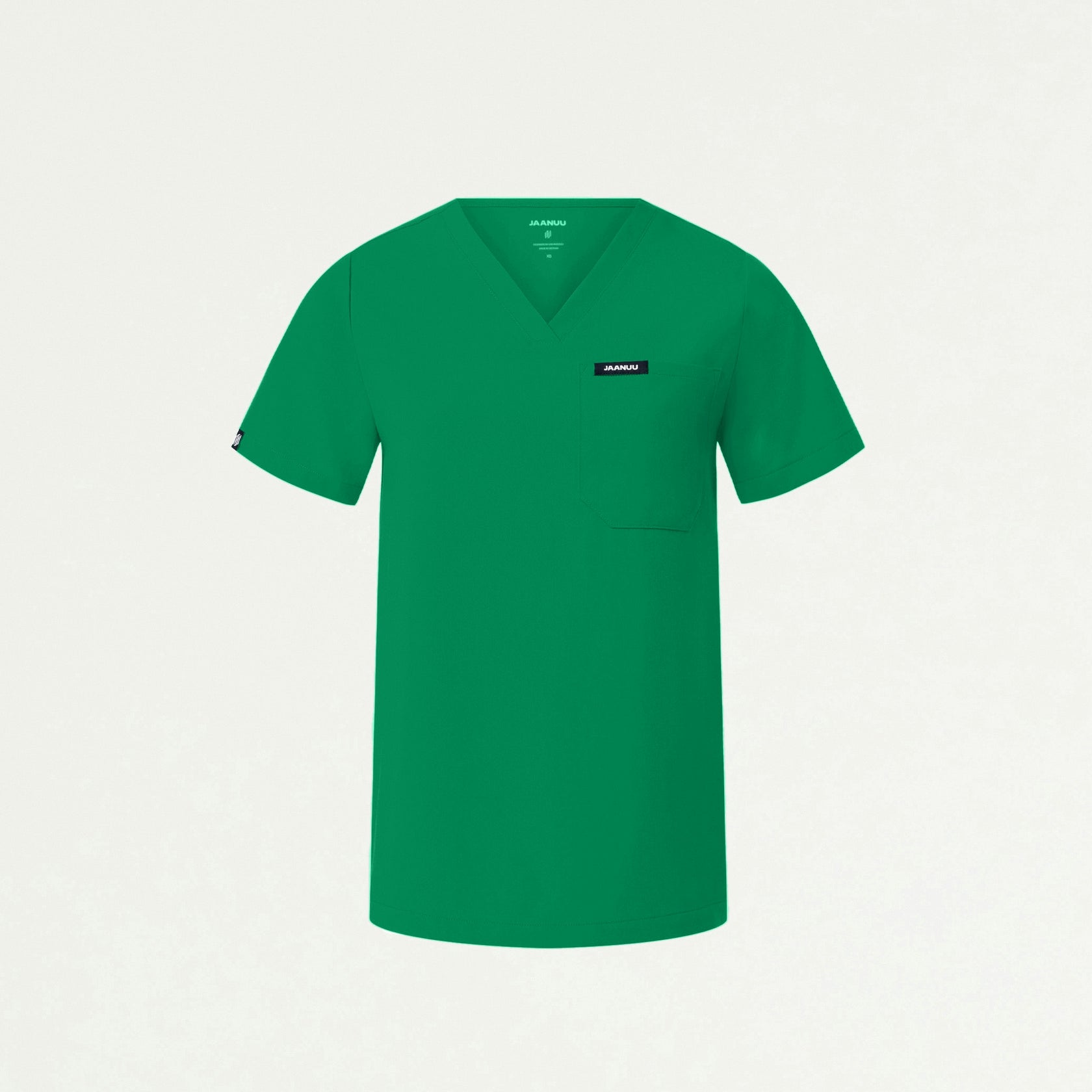 Rhena Essential 1-Pocket Scrub Top - Emerald Green - WOMEN'S TOPS - Jaanuu