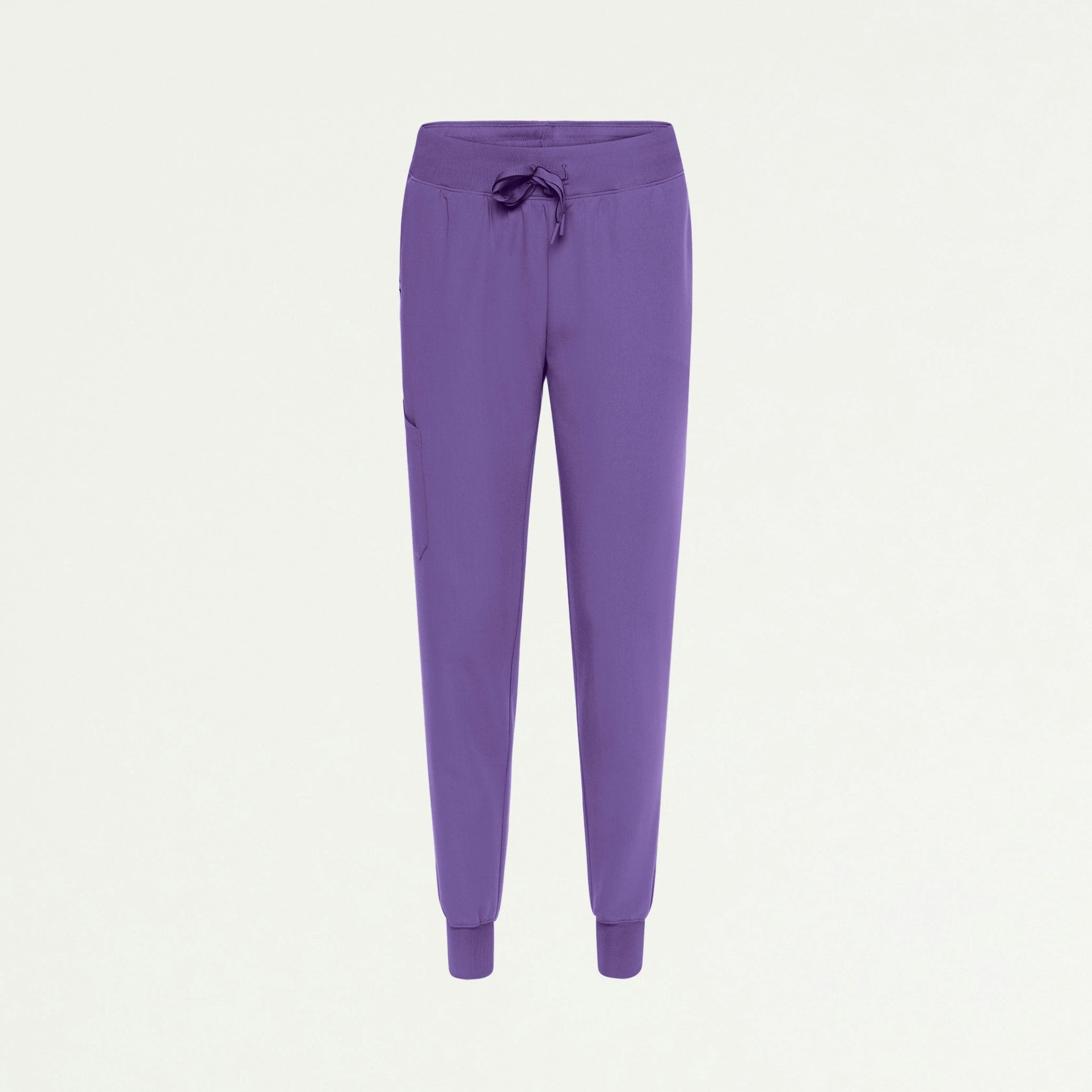 Silex Slim Knit-Waist Scrub Jogger - Violet - WOMEN'S PANTS - Jaanuu