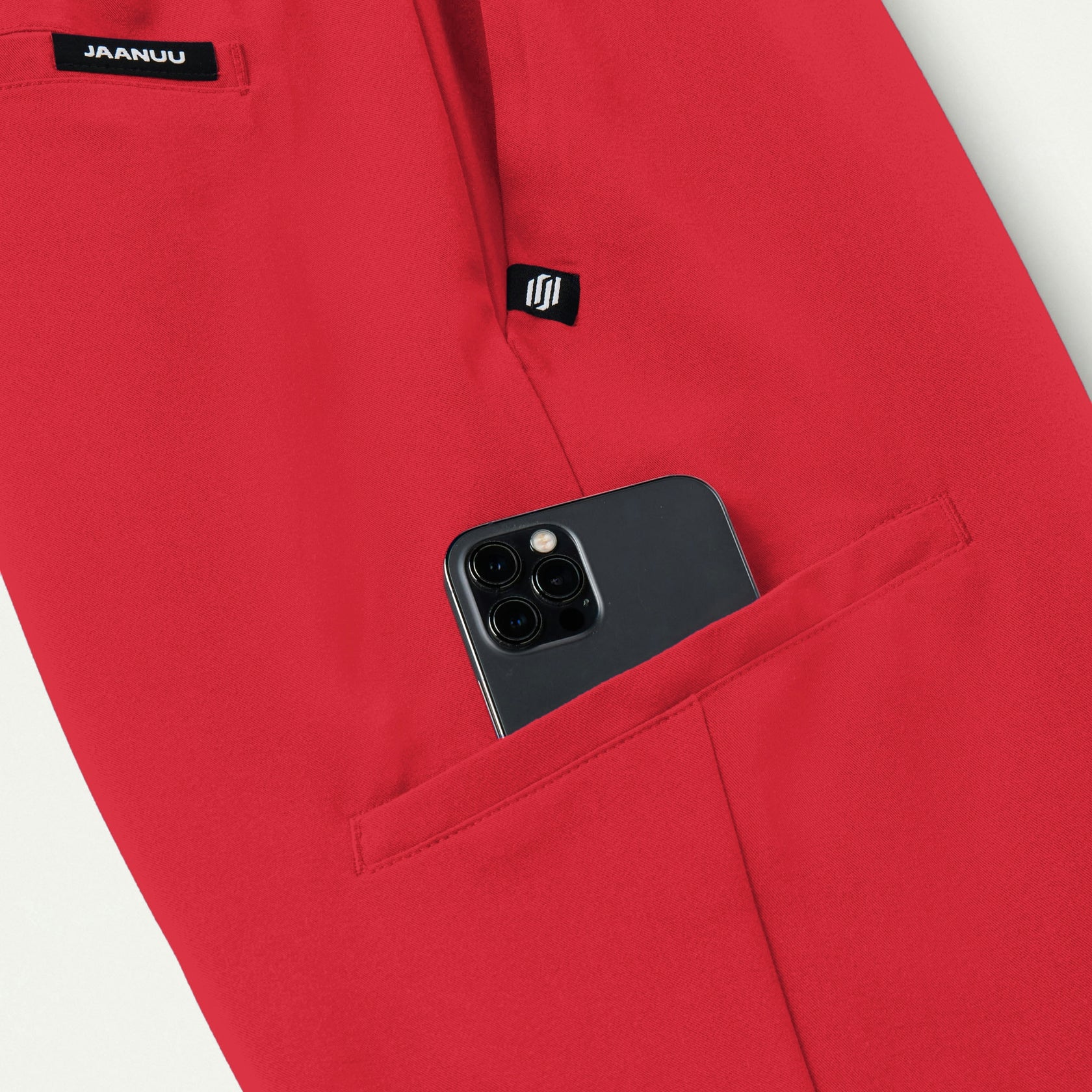 Jace Skinny On-the-Go Scrub Jogger - Brilliant Red - WOMEN'S PANTS - Jaanuu