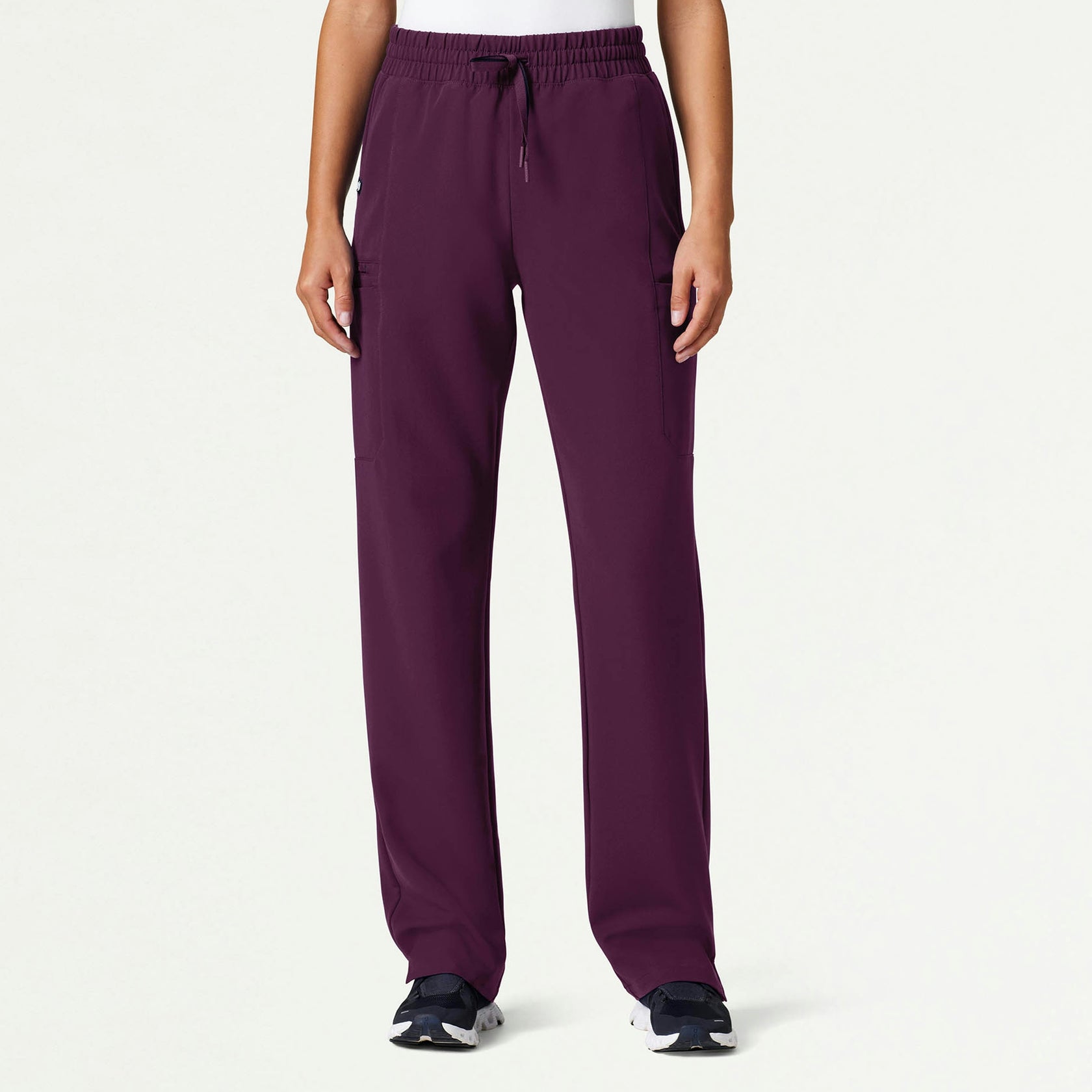 Payla 8-Pocket High Waisted Scrub Pant - Dark Amethyst - WOMEN'S PANTS - Jaanuu