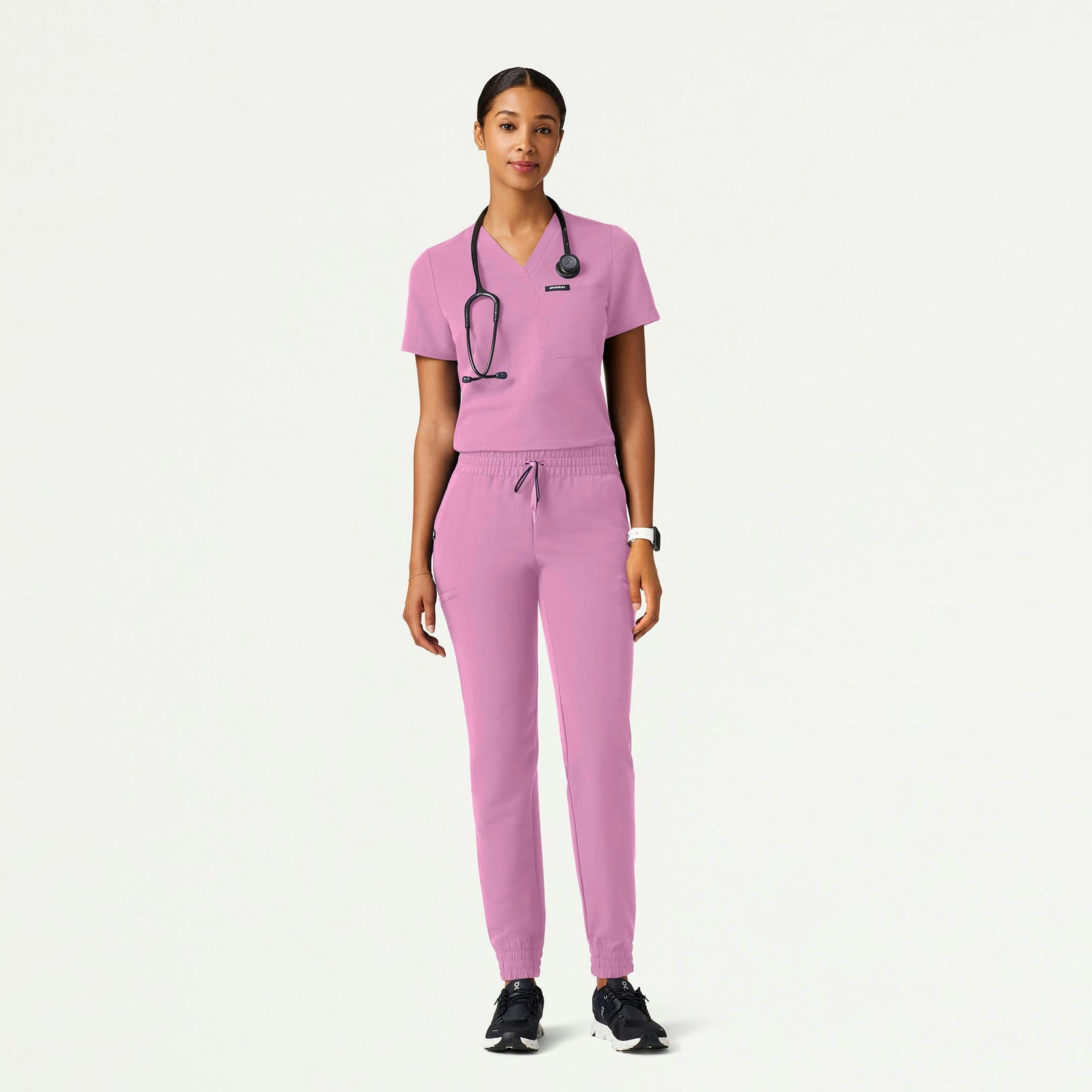 Jace Skinny On-the-Go Scrub Jogger - Light Magenta - WOMEN'S PANTS - Jaanuu