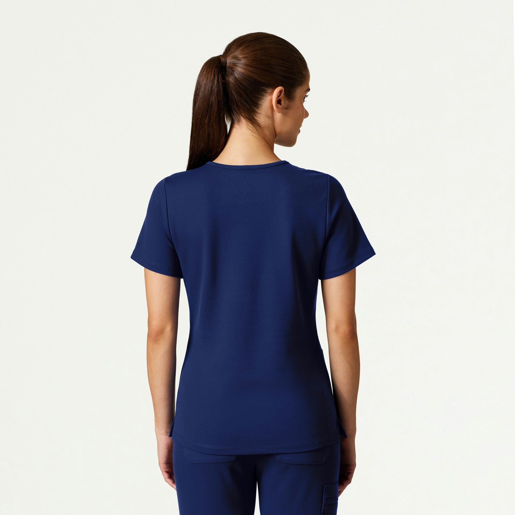 Cesi Slim ULTRAsoft Scrub Top - Navy Blue - WOMEN'S TOPS - Jaanuu