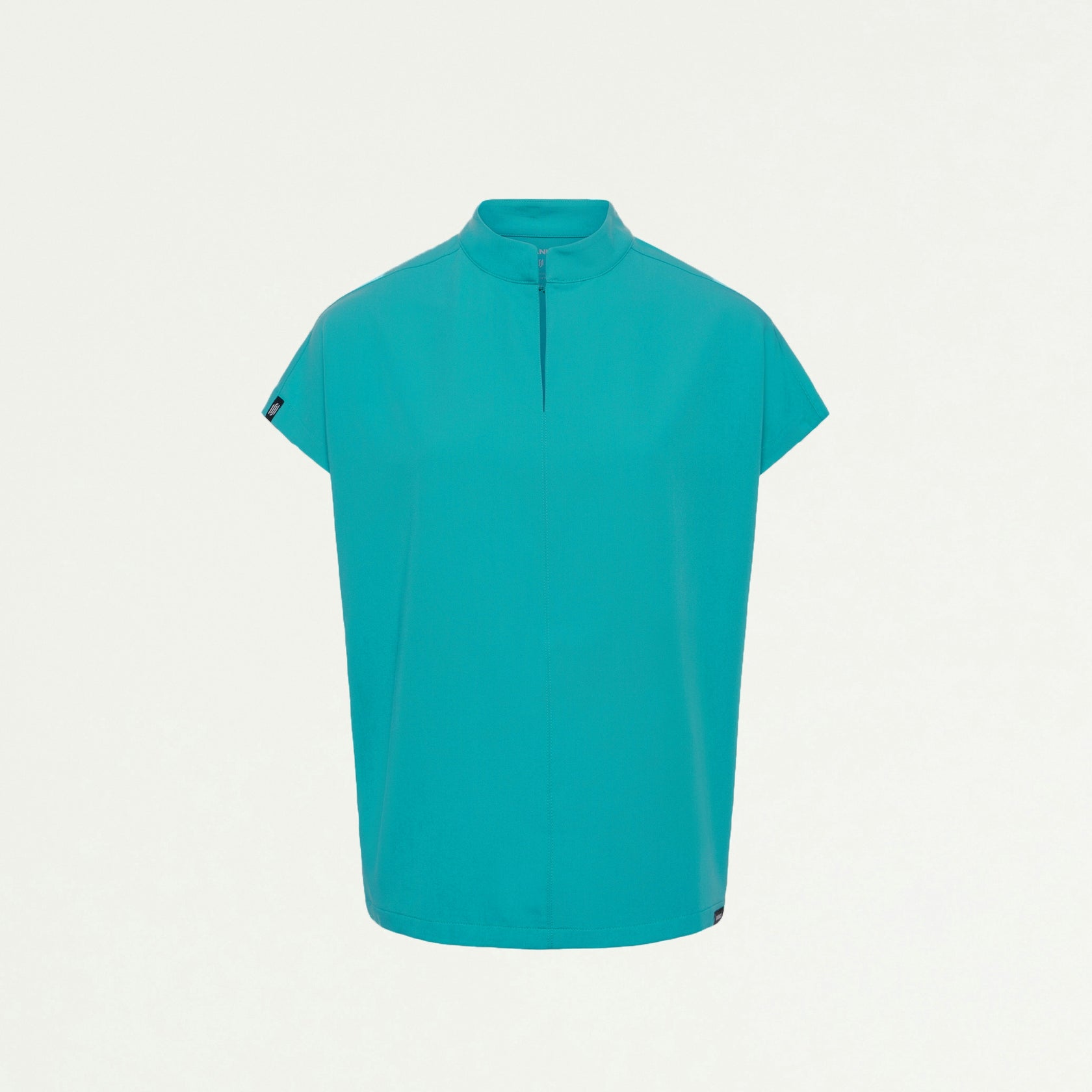 Aris Oversized 2-Pocket Scrub Top - Aqua - WOMEN'S TOPS - Jaanuu