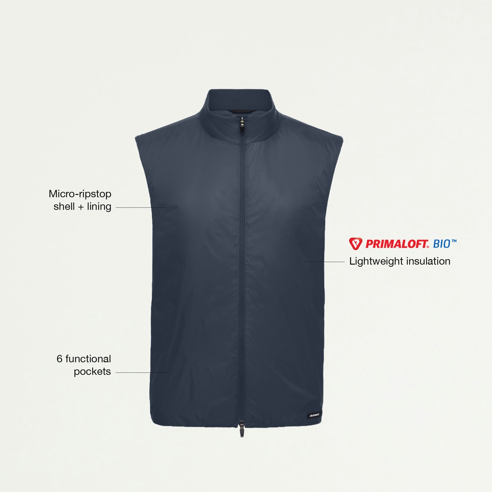 Phantom Insulated Vest - Carbon Gray - MEN'S JACKETS - Jaanuu