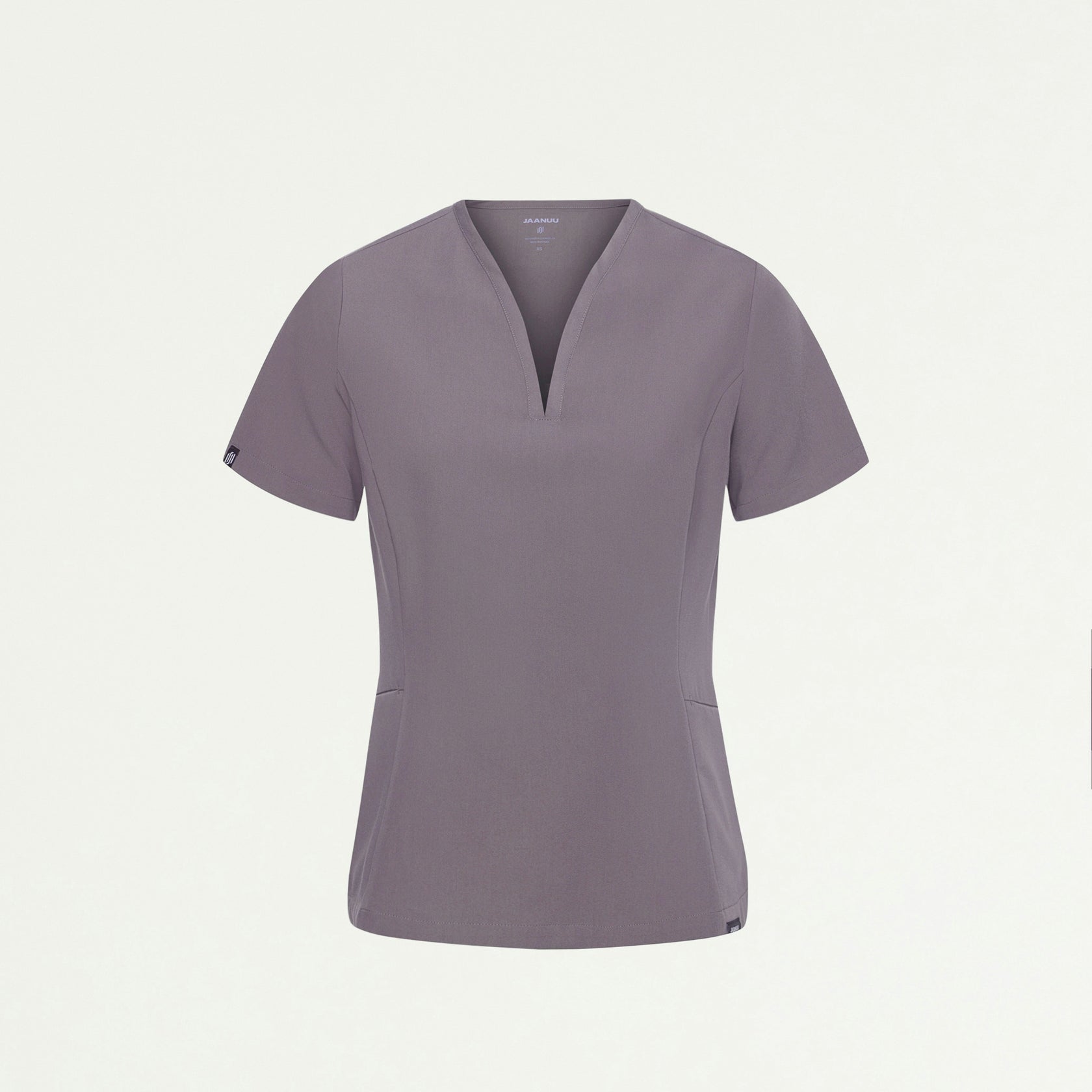 Calix Fit & Flare Scrub Top - Titanium - WOMEN'S TOPS - Jaanuu