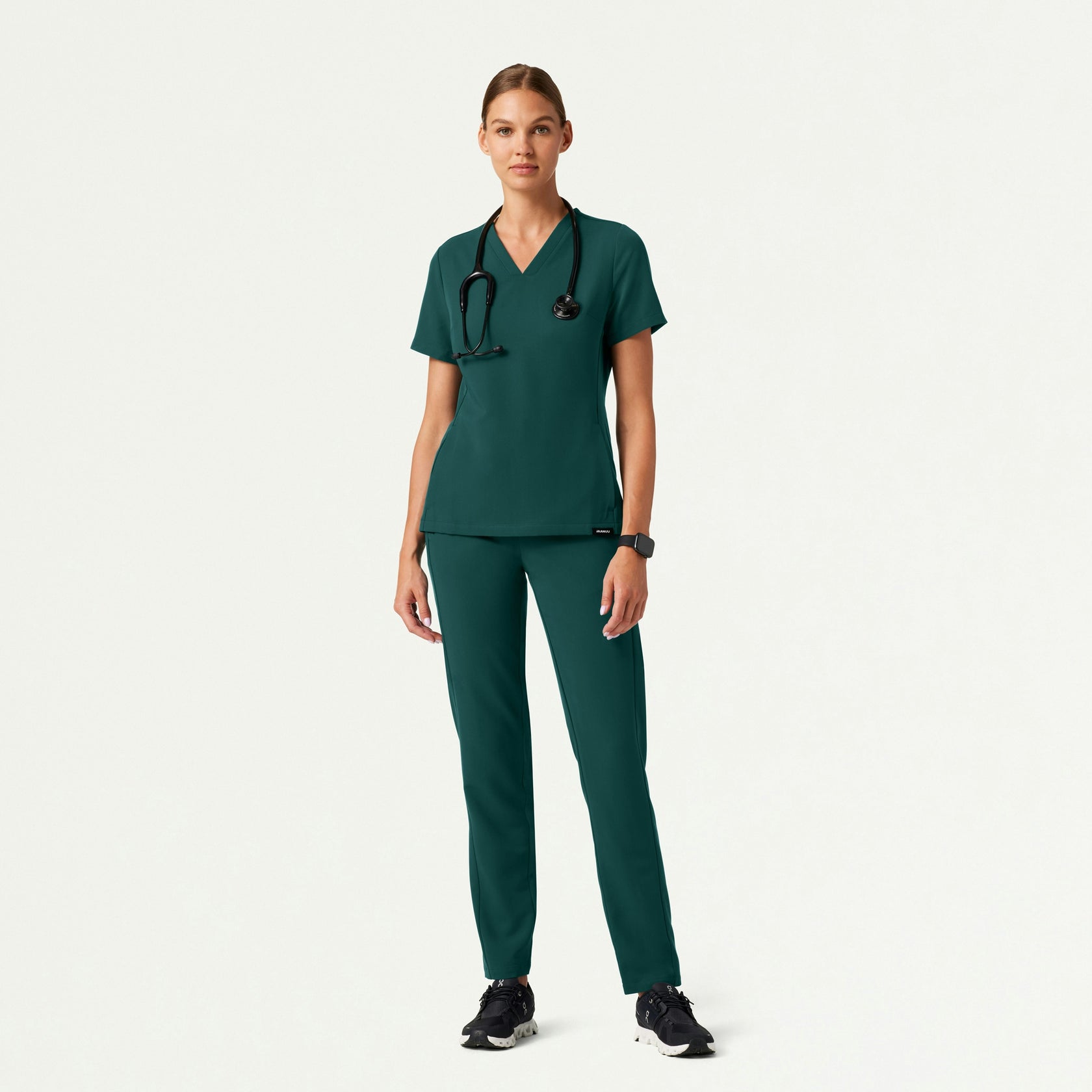 Effie Slim 6-Pocket Scrub Pant - Midnight Green - WOMEN'S PANTS - Jaanuu