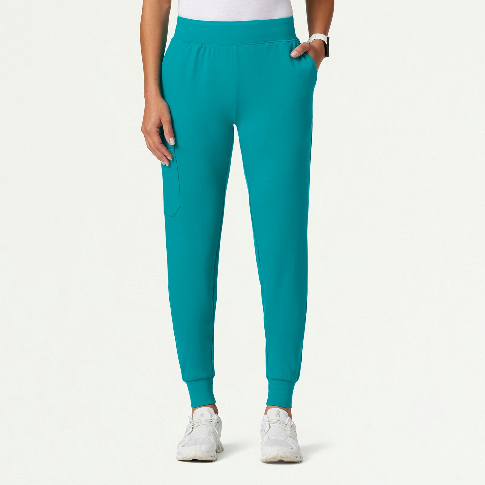 Rubi Slim ULTRAsoft Scrub Jogger - Aqua - WOMEN'S PANTS - Jaanuu