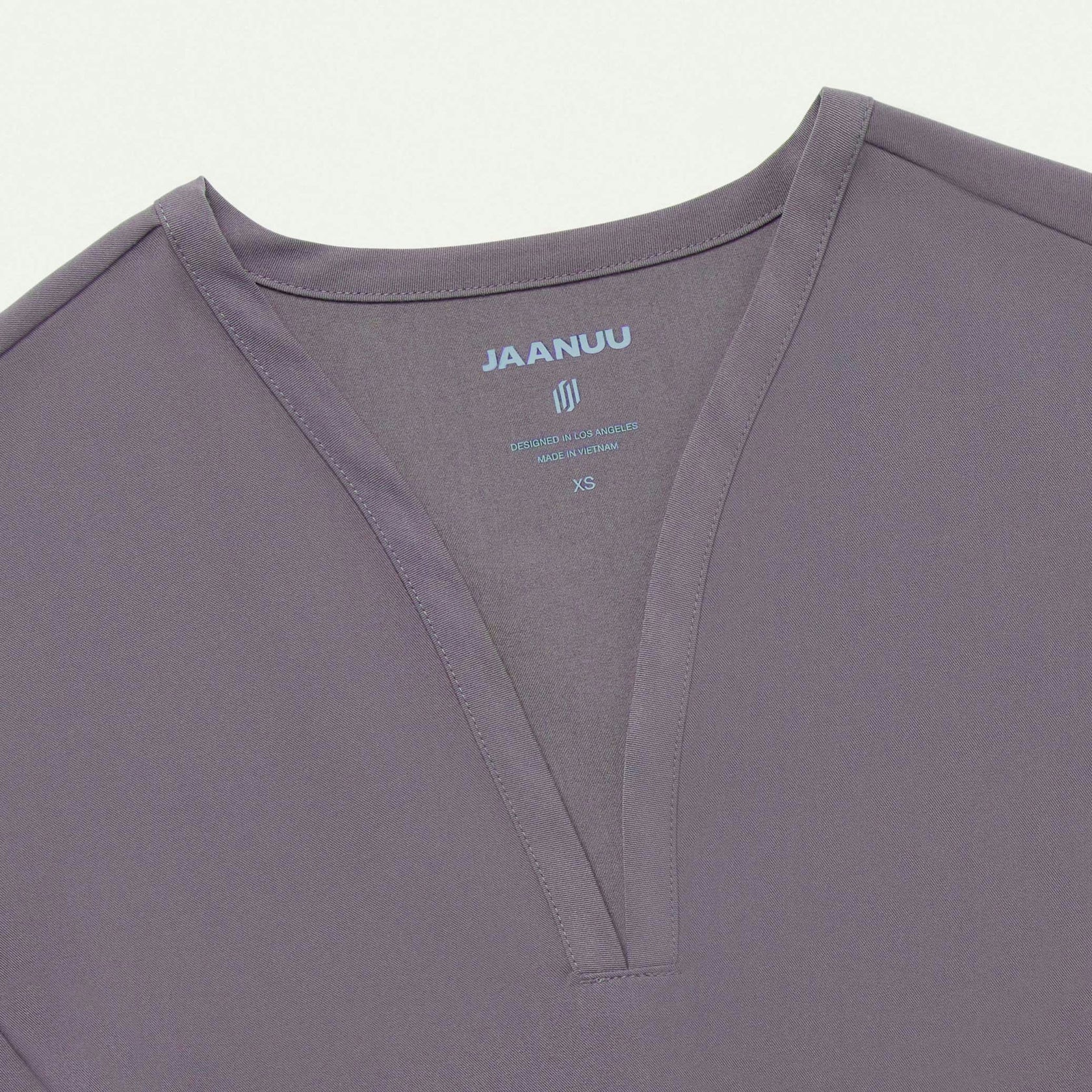 Calix Fit & Flare Scrub Top - Titanium - WOMEN'S TOPS - Jaanuu