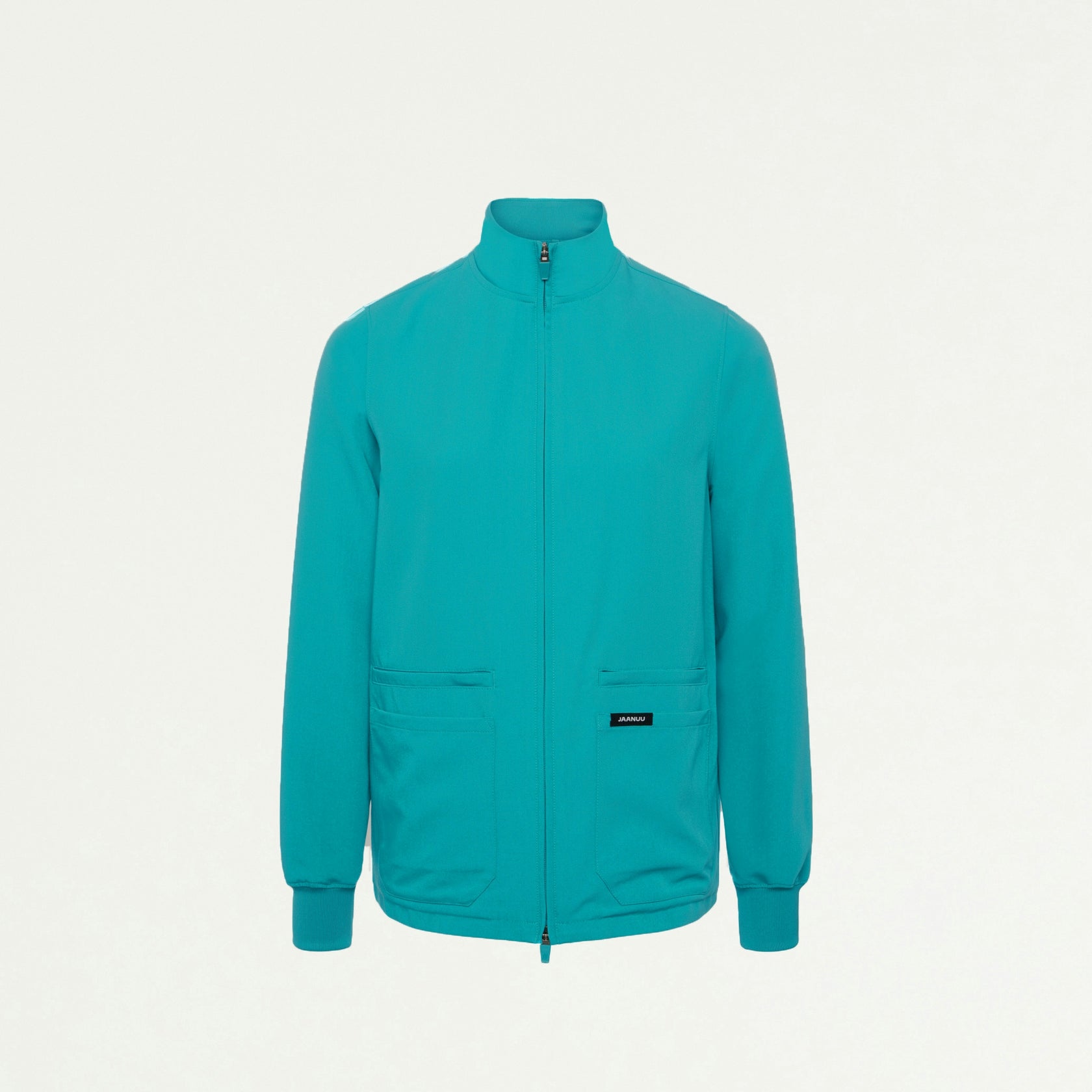 Ceri Essential 6-Pocket Scrub Jacket - Aqua - WOMEN'S JACKETS - Jaanuu