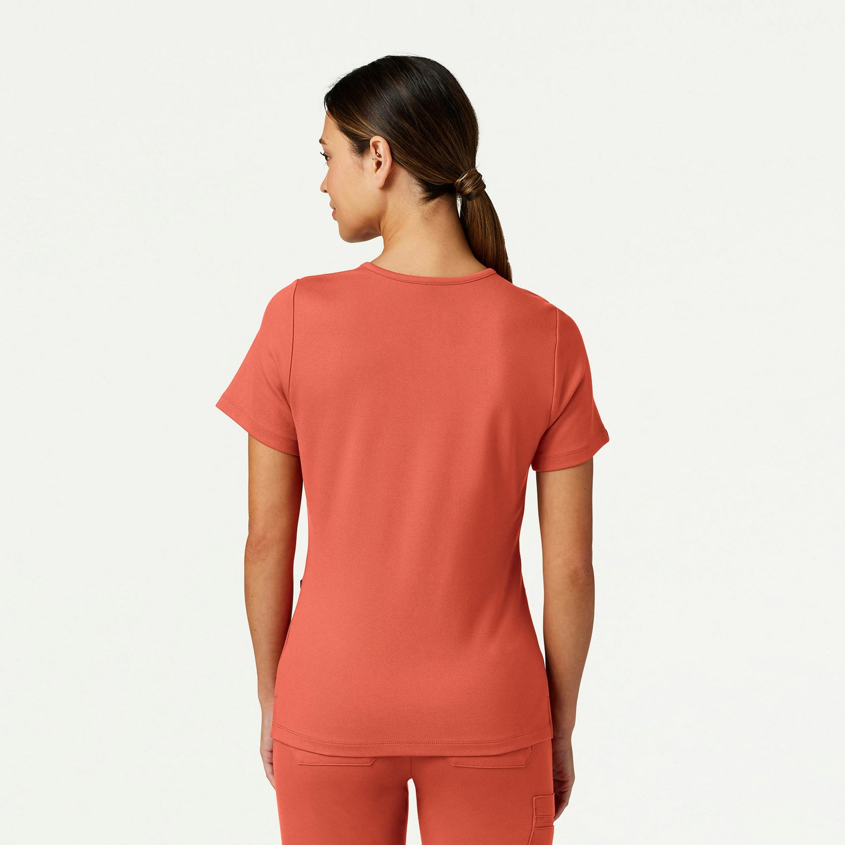 Cesi Slim ULTRAsoft Scrub Top - Terra - WOMEN'S TOPS - Jaanuu