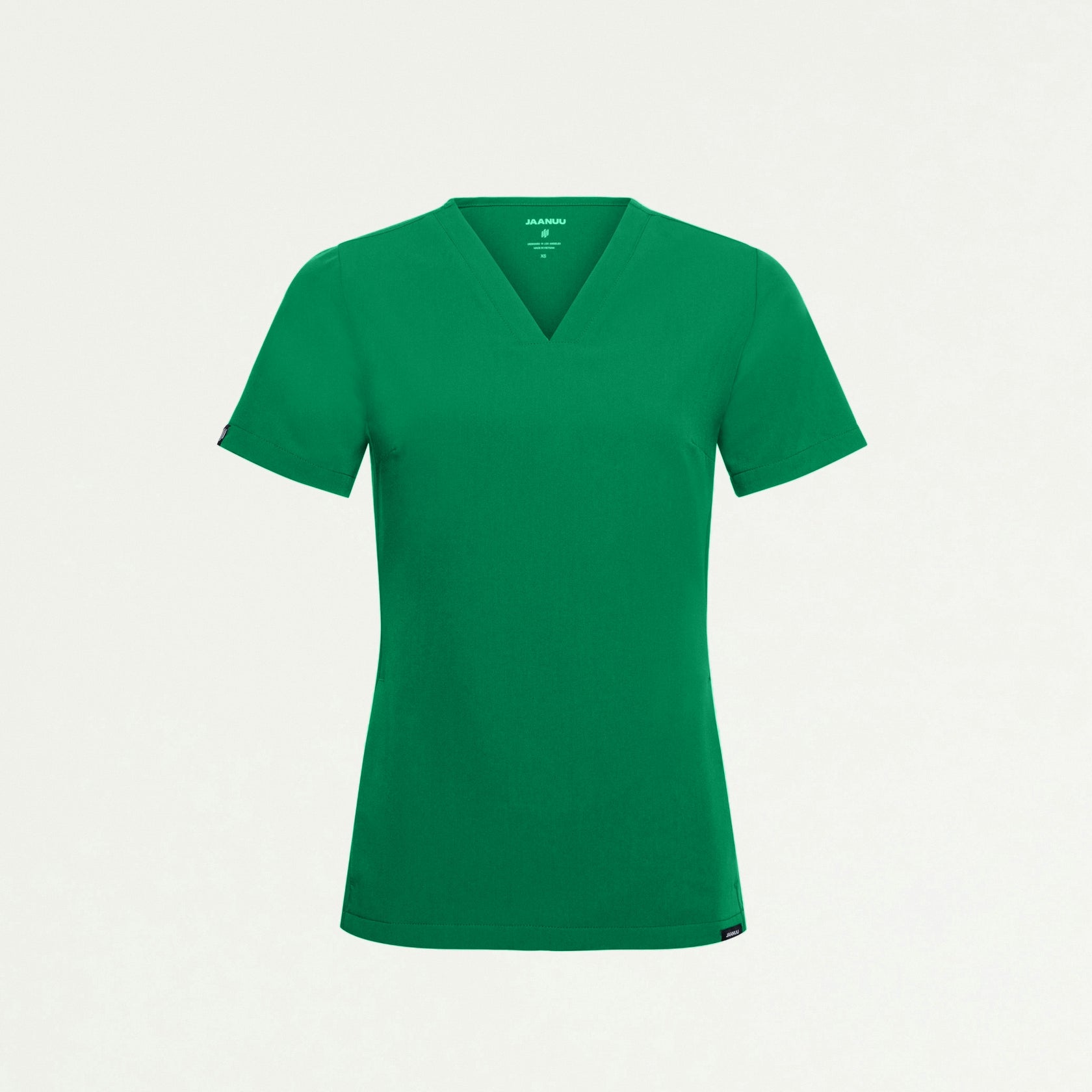 Carte Slim 2-Pocket Scrub Top - Emerald Green - WOMEN'S TOPS - Jaanuu