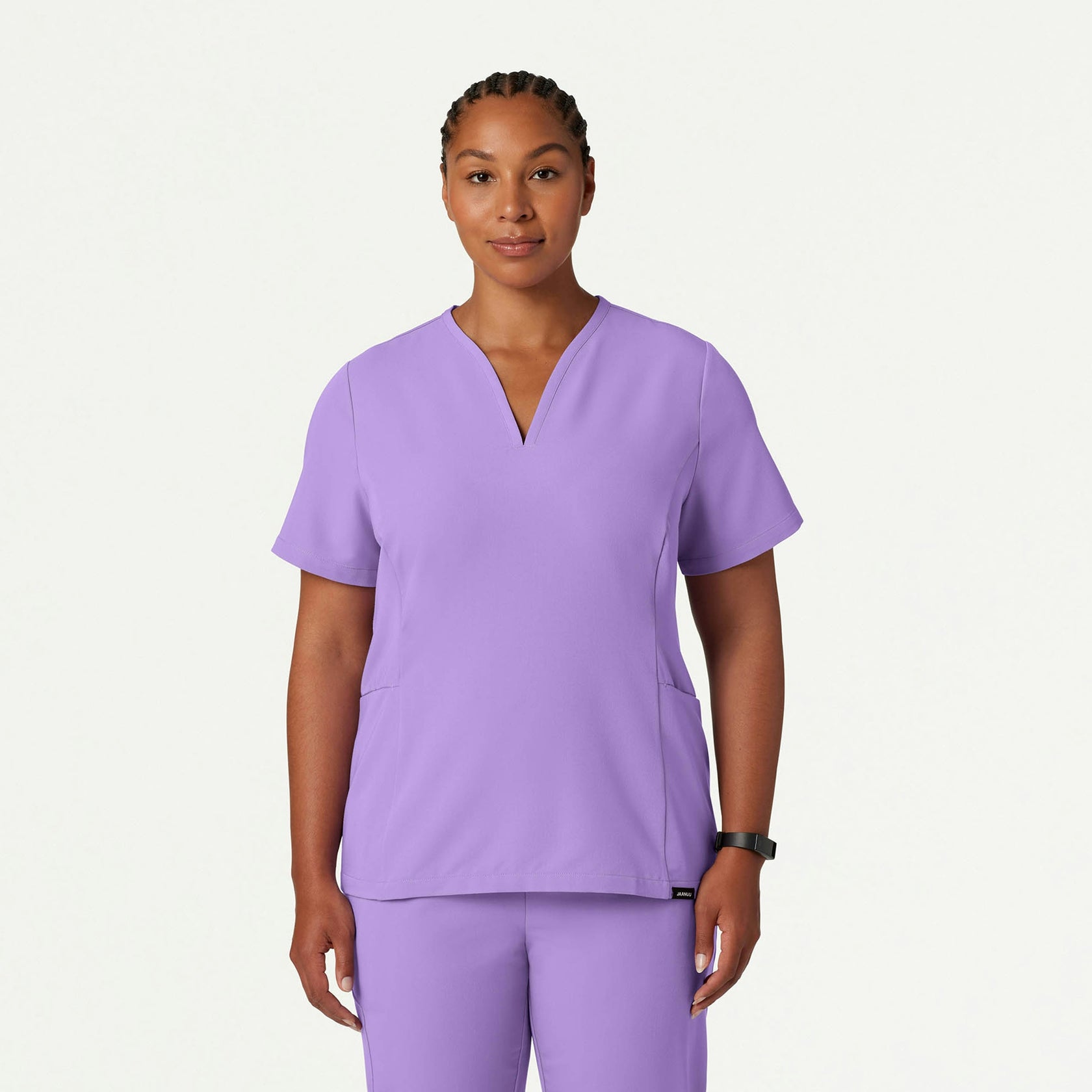 Calix Fit & Flare Scrub Top - Lilac - WOMEN'S TOPS - Jaanuu