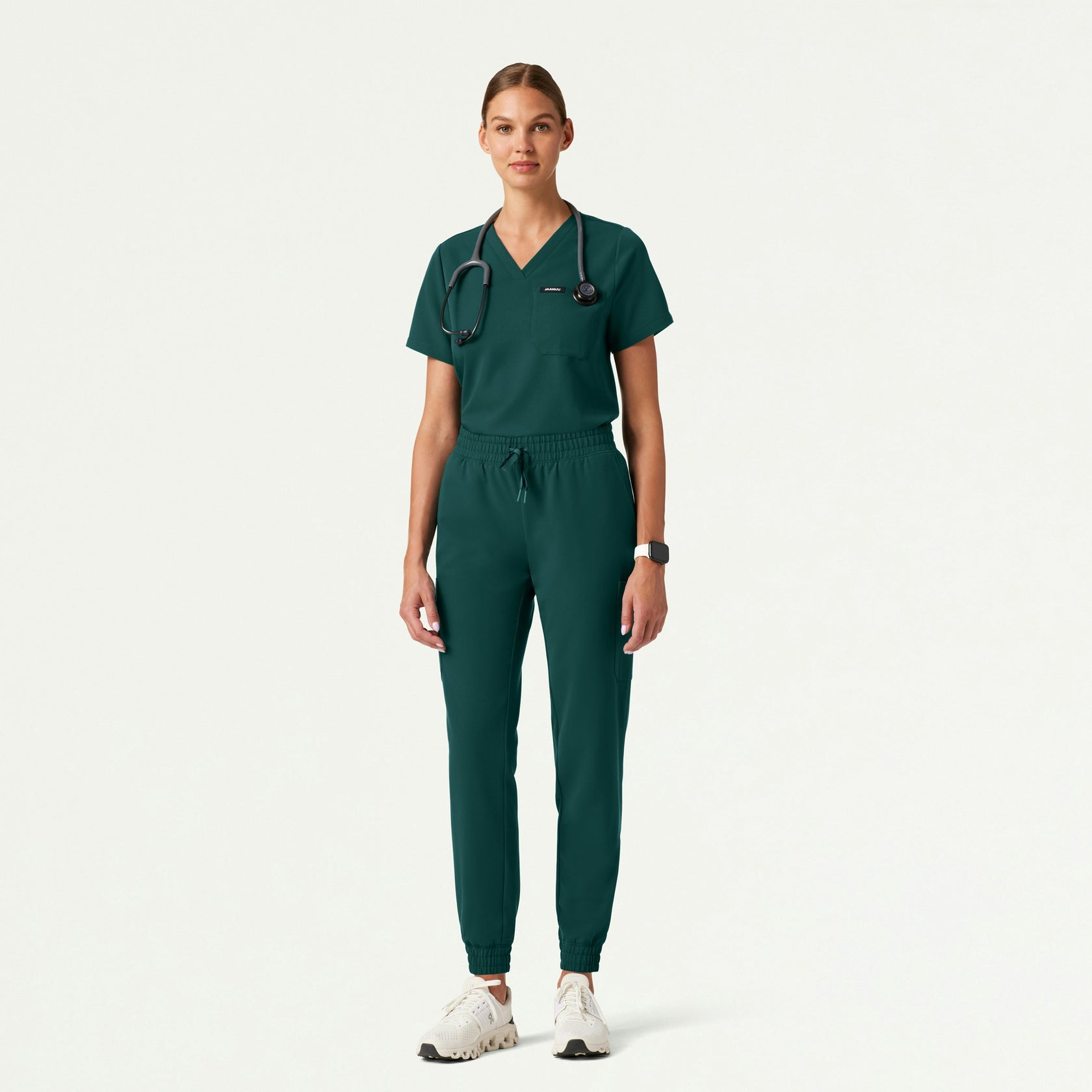 Neo Everyday Cargo Scrub Jogger - Midnight Green - WOMEN'S PANTS - Jaanuu