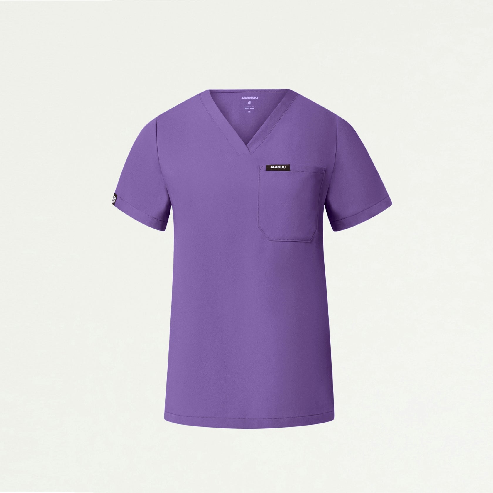 Rhena Slim Essential 1-Pocket Scrub Top - Violet - WOMEN'S TOPS - Jaanuu