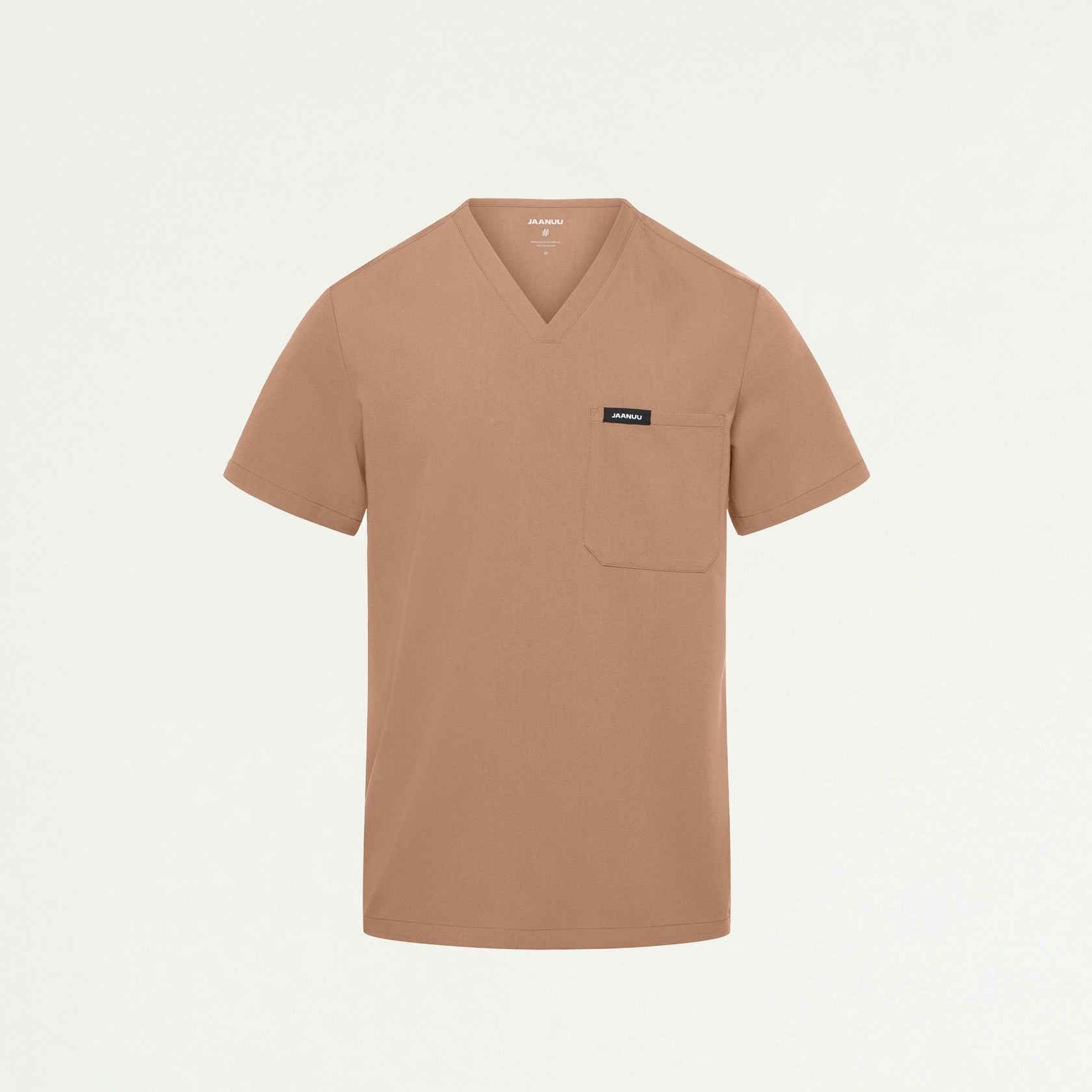 Holmes Everyday 1-Pocket Scrub Top - Clay - MEN'S TOPS - Jaanuu
