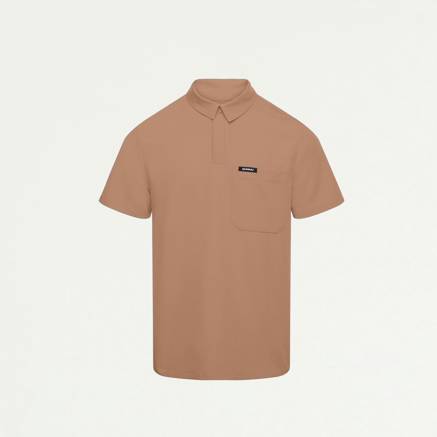 Axis Polo Scrub Top - Clay - MEN'S TOPS - Jaanuu