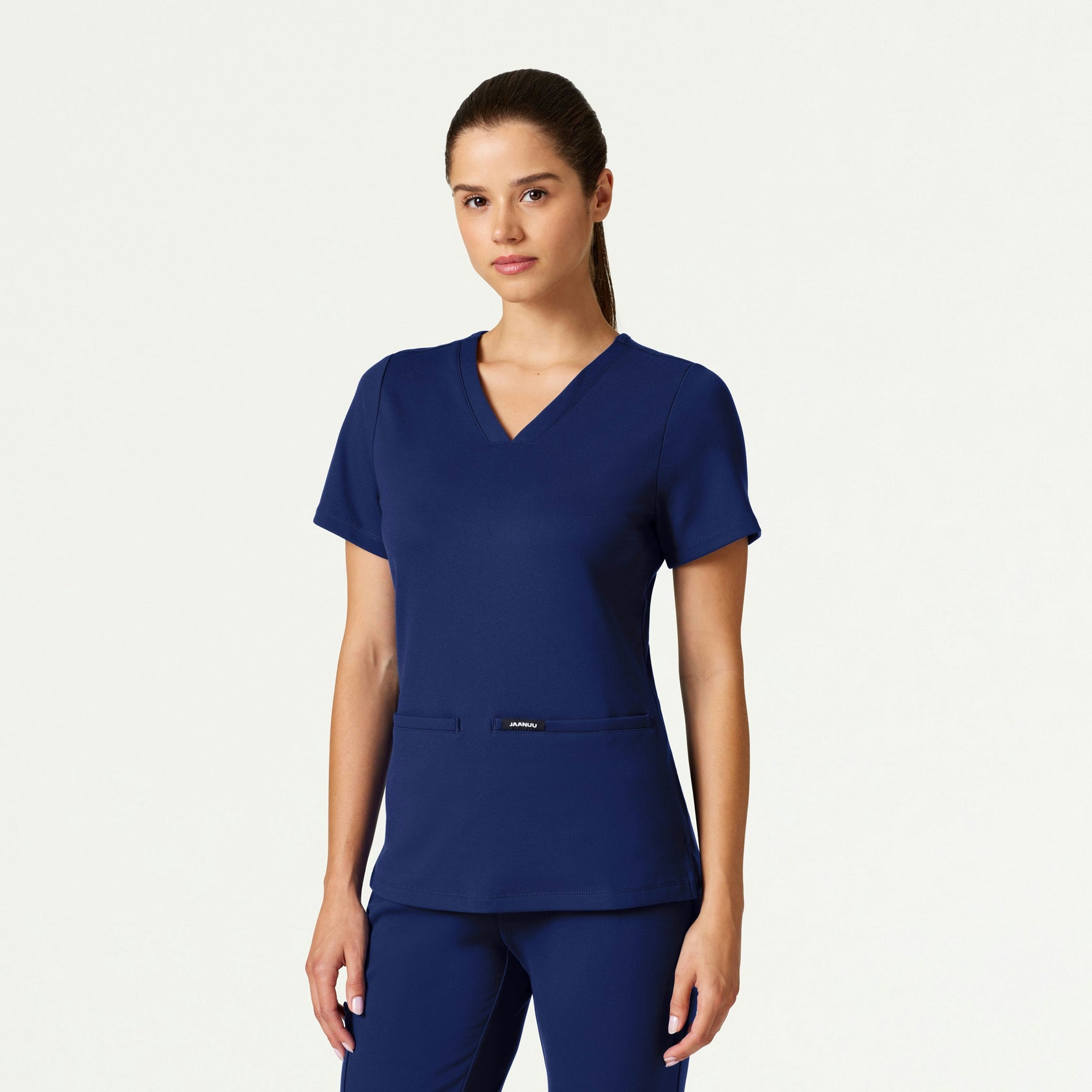 Cesi Slim ULTRAsoft Scrub Top - Navy Blue - WOMEN'S TOPS - Jaanuu