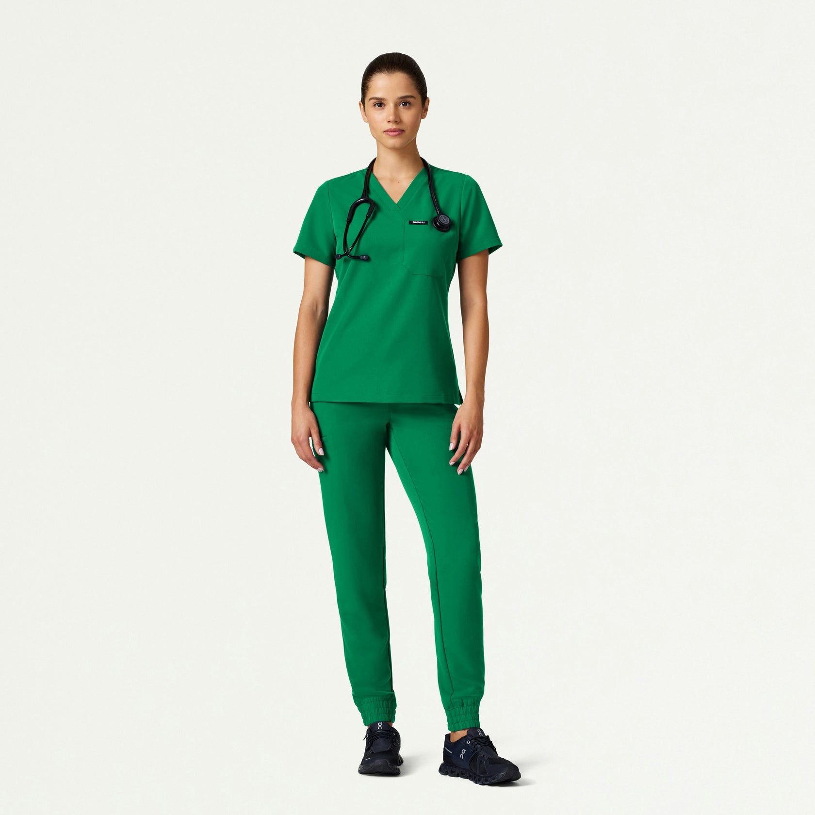 Jace Skinny On-the-Go Scrub Jogger - Emerald Green - WOMEN'S PANTS - Jaanuu