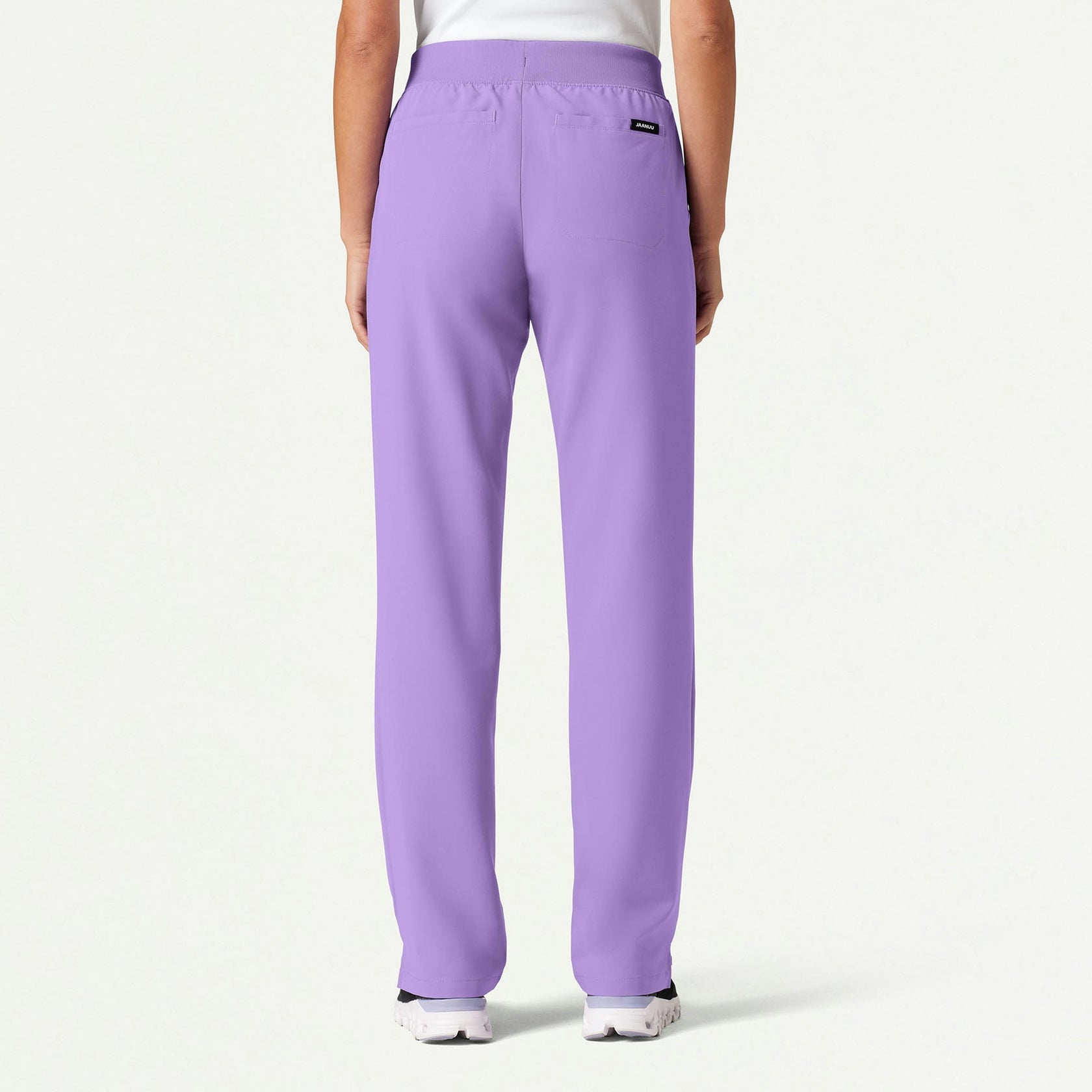 Xenos Essential Knit-Waist Scrub Pant - Lilac - WOMEN'S PANTS - Jaanuu
