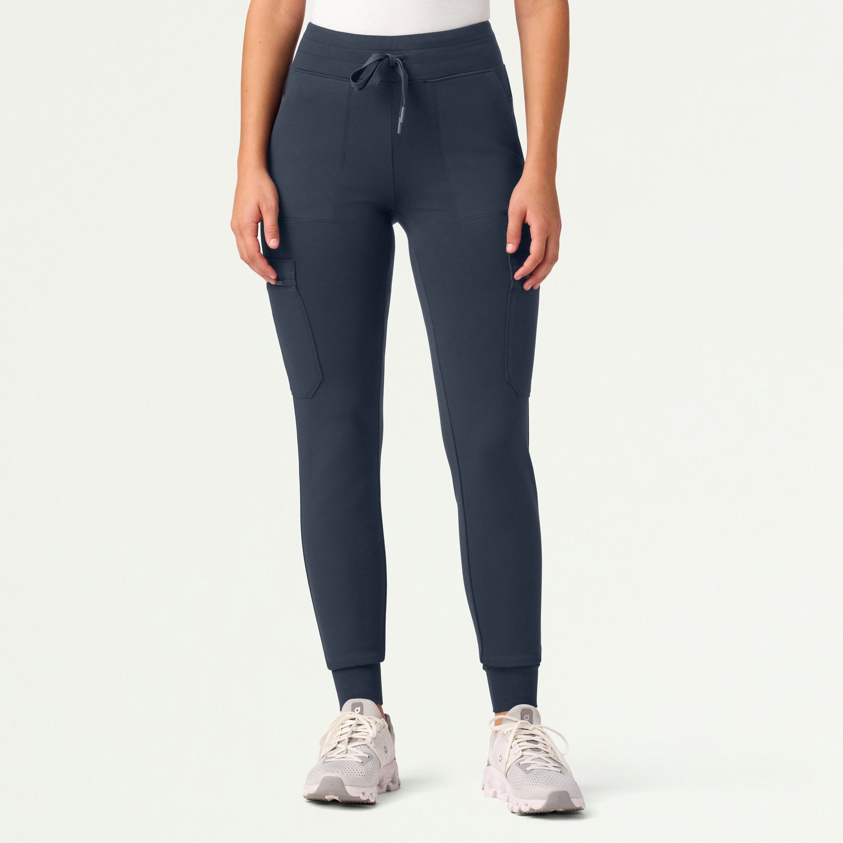 Abi 10-Pocket Skinny ULTRAsoft Scrub Jogger - Carbon Gray - WOMEN'S PANTS - Jaanuu