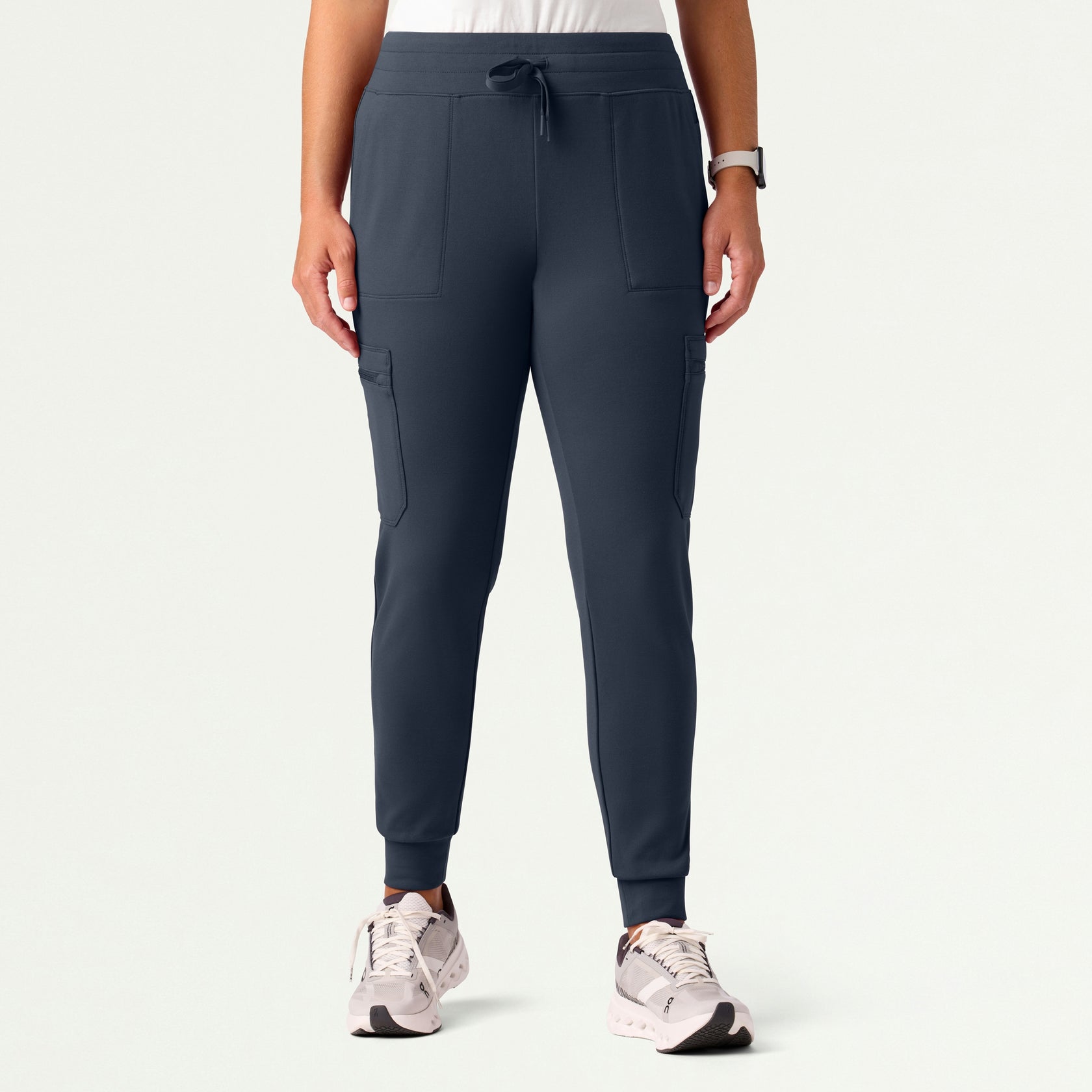 Abi 10-Pocket Skinny ULTRAsoft Scrub Jogger - Carbon Gray - WOMEN'S PANTS - Jaanuu