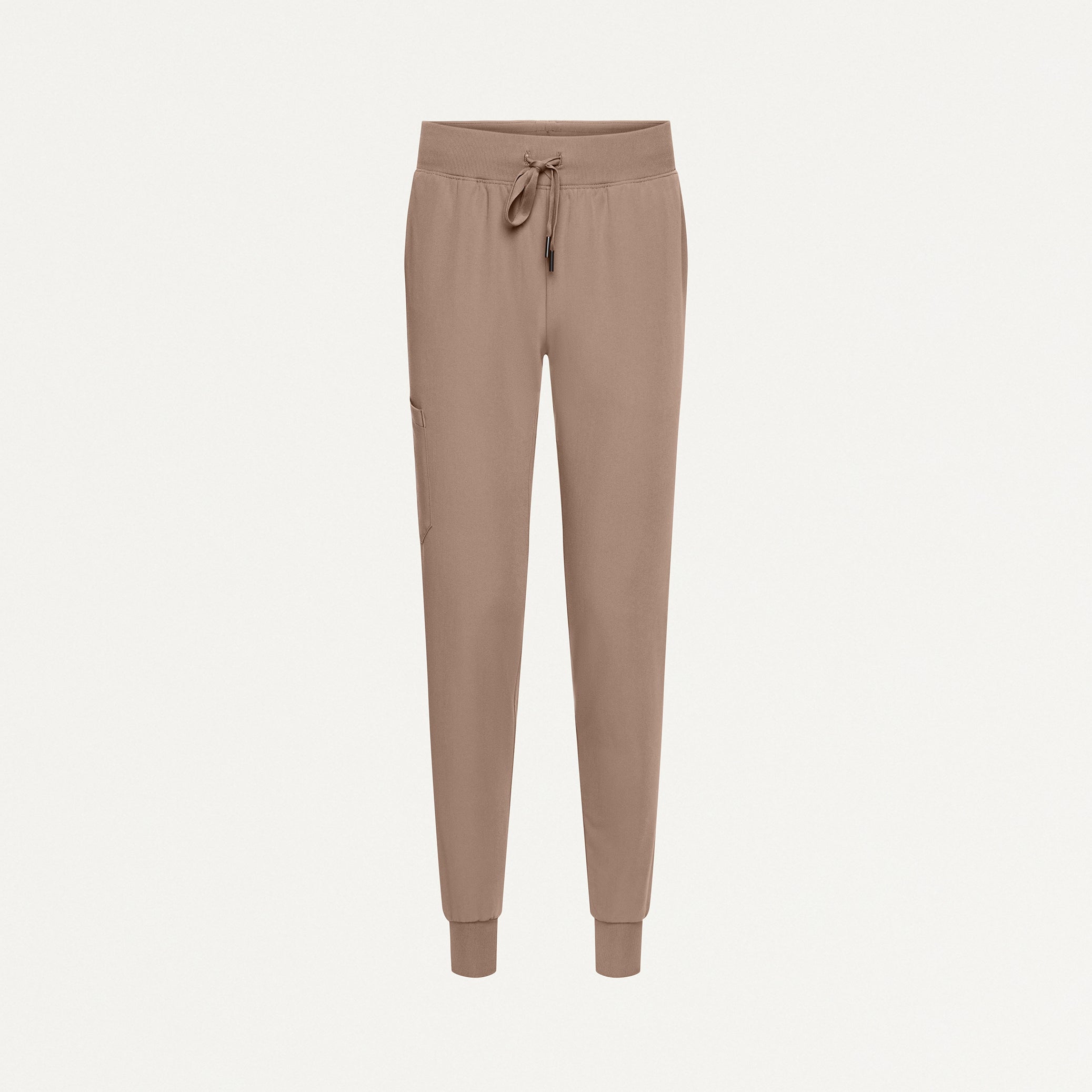 Silex Slim Knit-Waist Scrub Jogger - Mocha