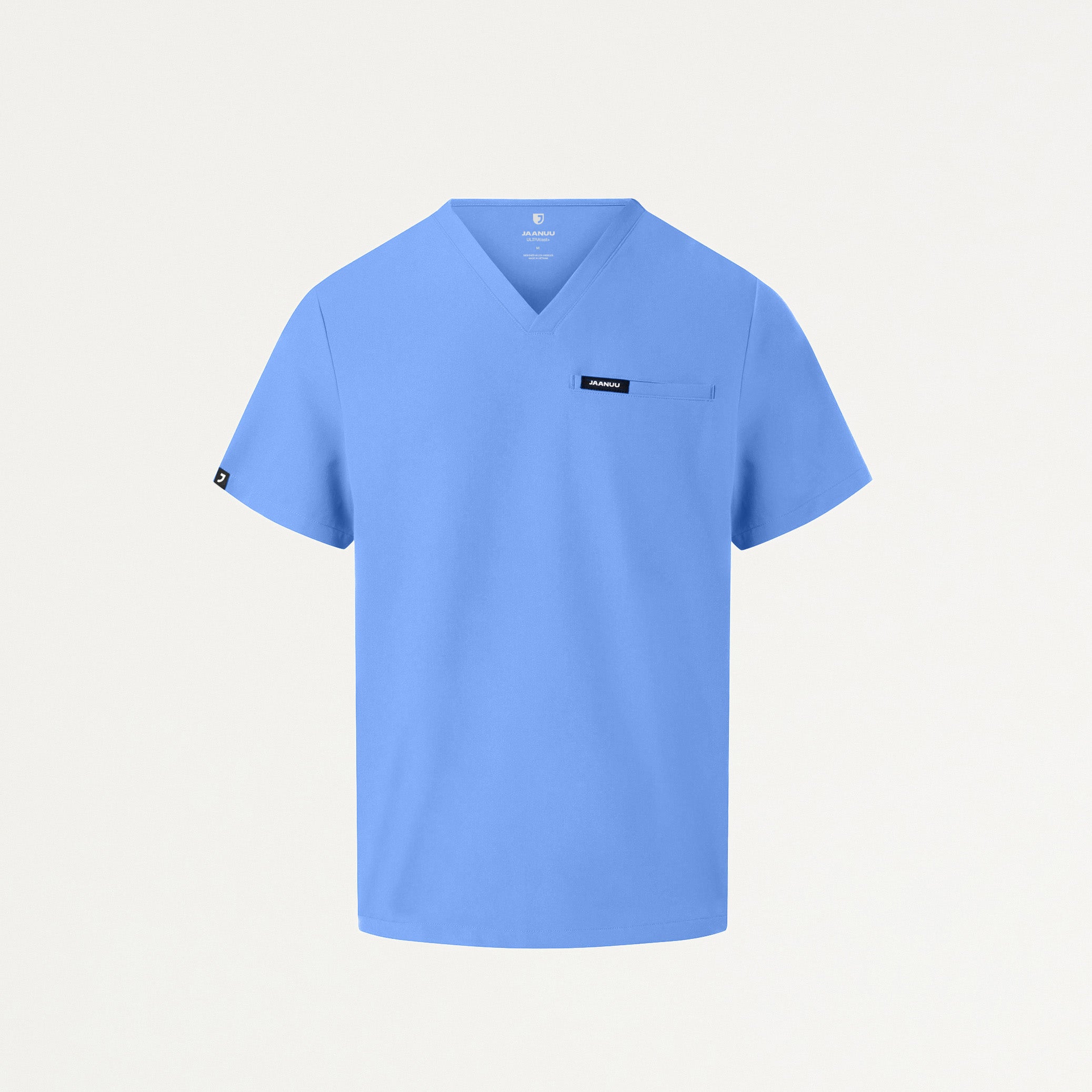 Platt 3-Pocket Scrub Top - Ceil Blue