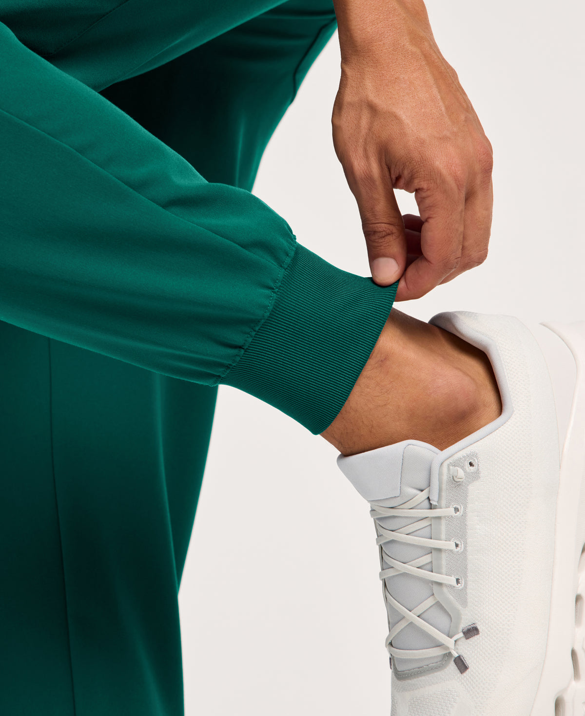 Jaanuu Osmo 8-Pocket Scrub Jogger in Hunter Green, product photo 6 of 6