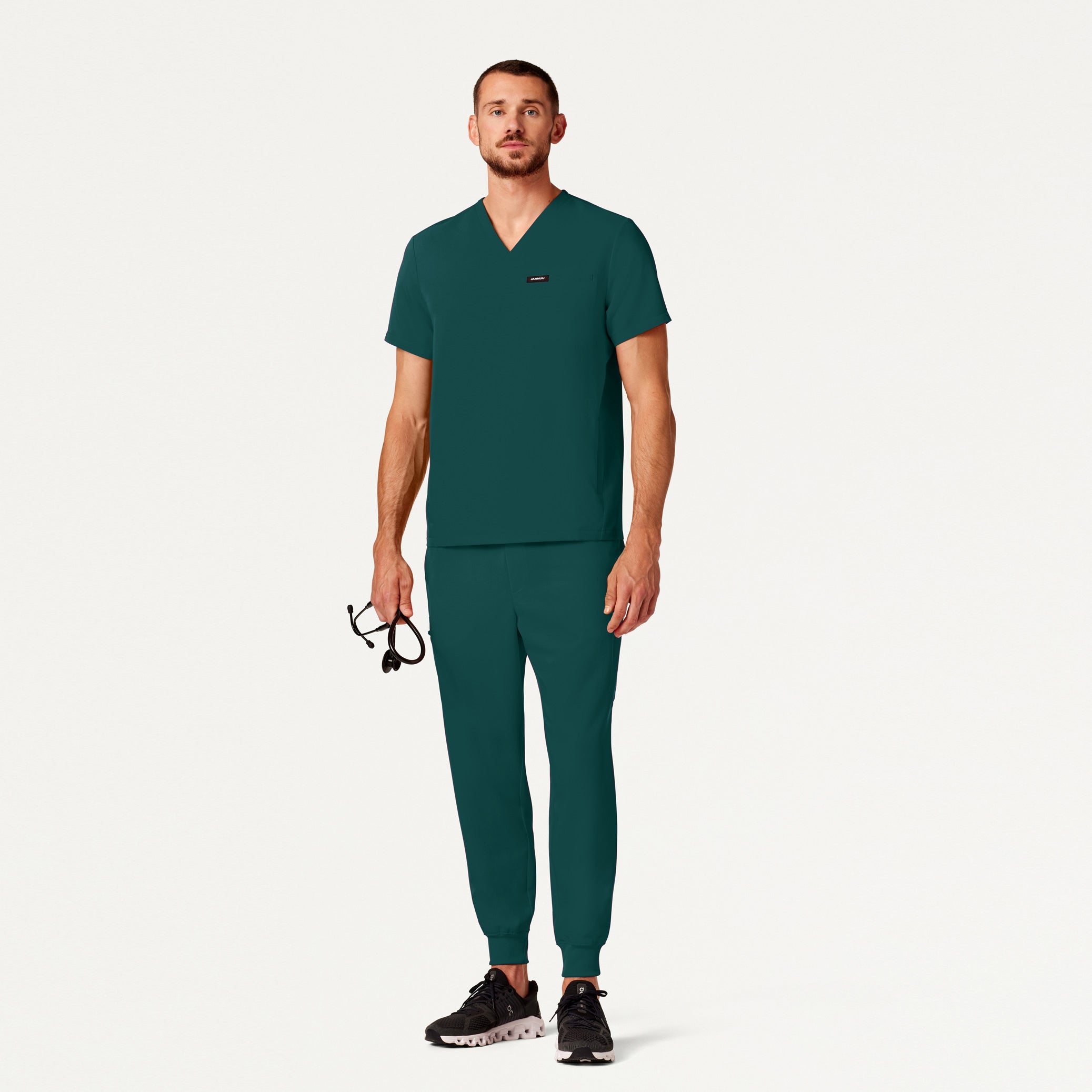 Osmo 8-Pocket Scrub Jogger - Midnight Green