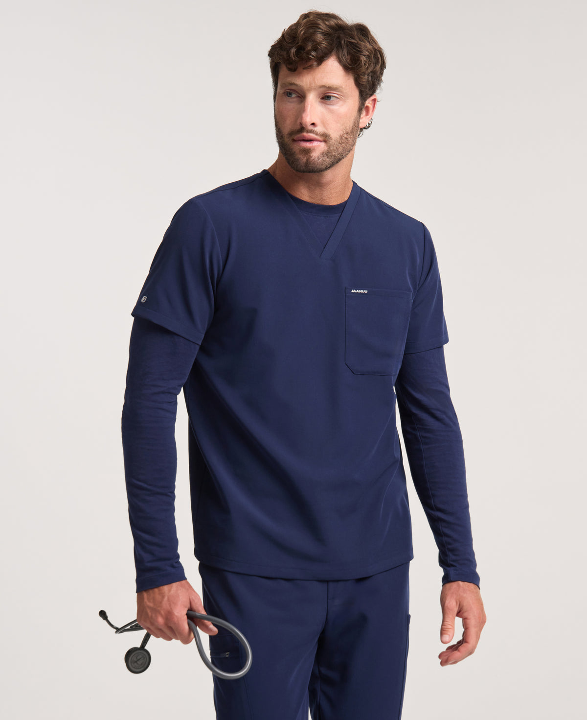 Jaanuu Regenˣ Cotton Underscrub in Midnight Navy, product photo 6 of 6