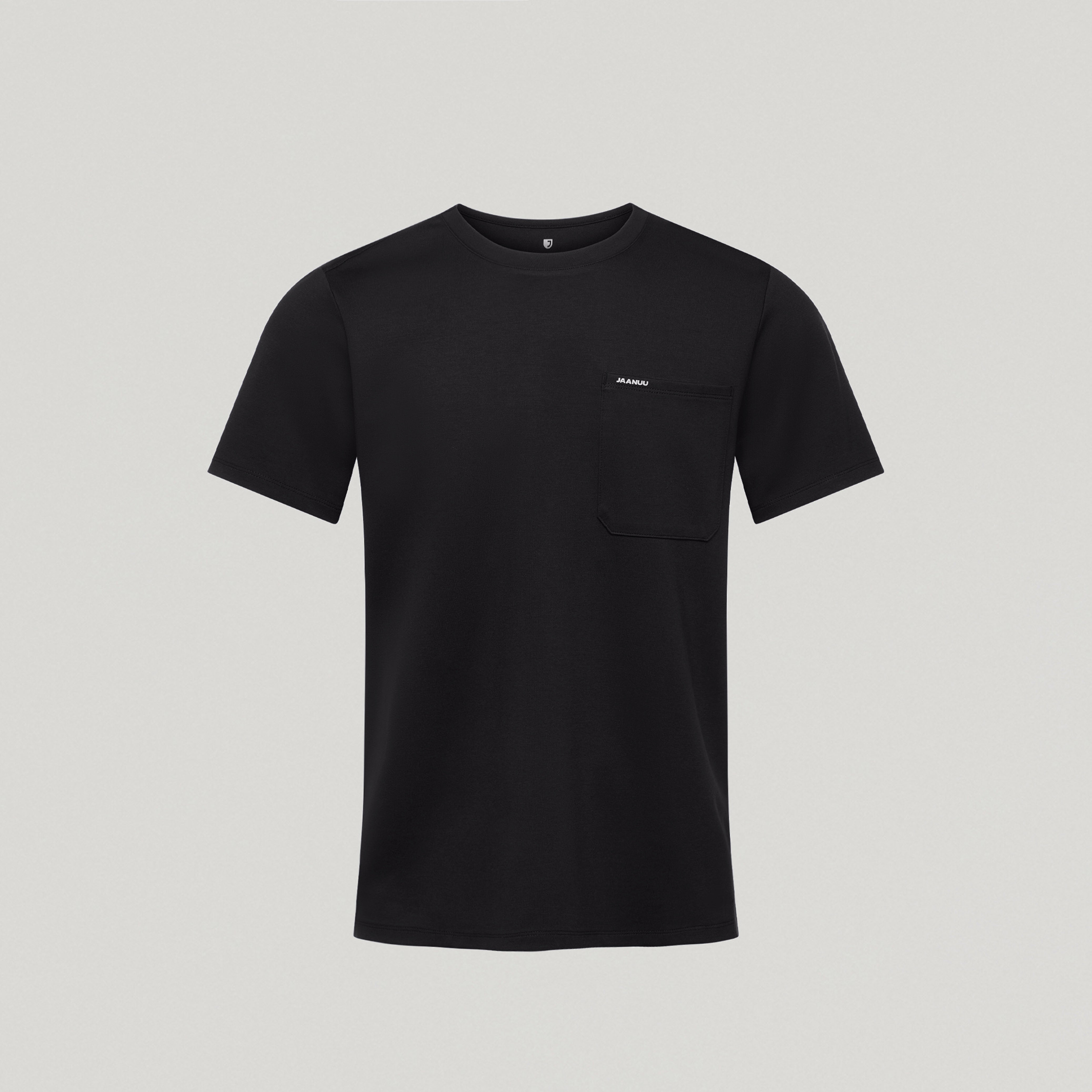 Finn Crewneck UltraSOFT Scrub Top - Black