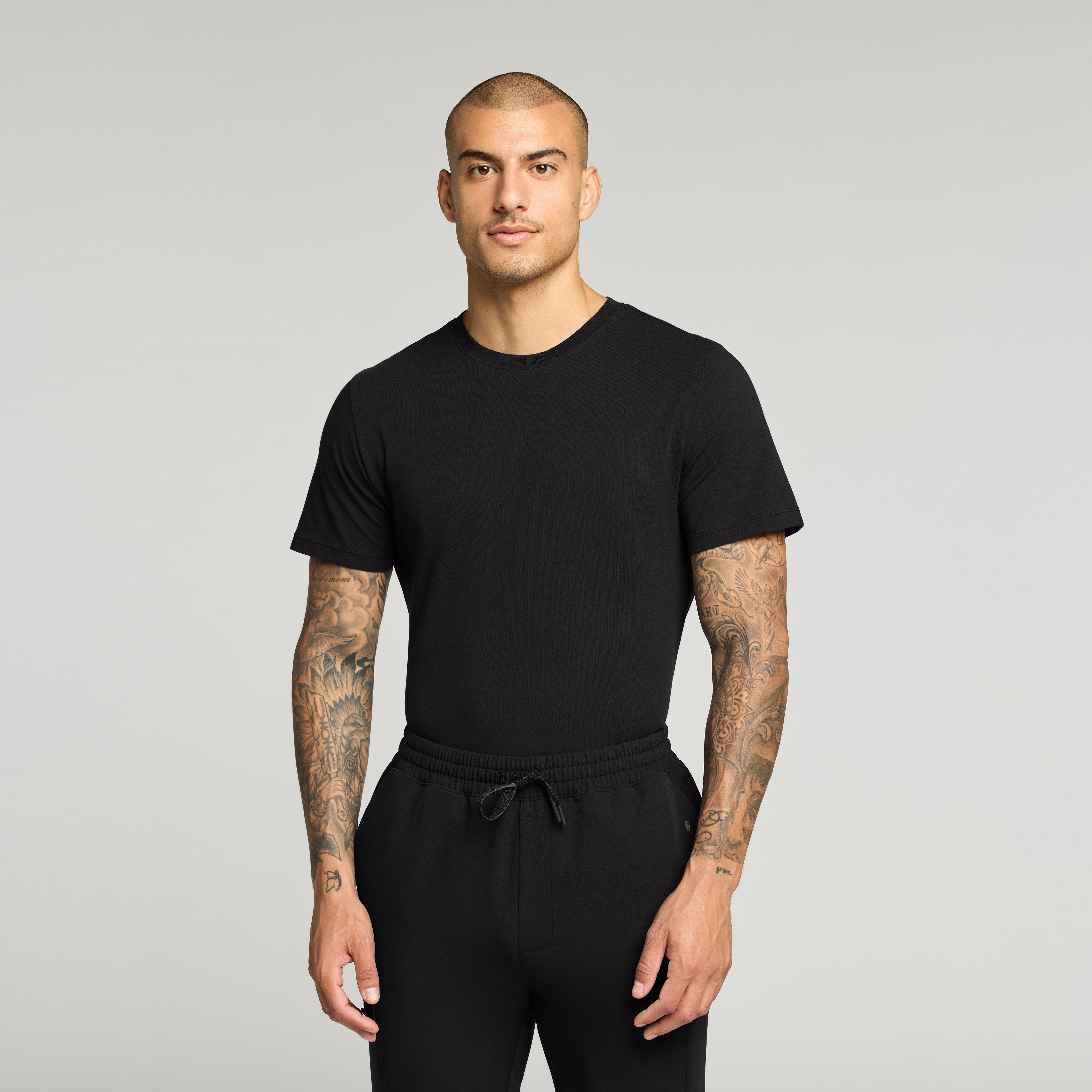Regenˣ Short-Sleeve Cotton Underscrub - Black