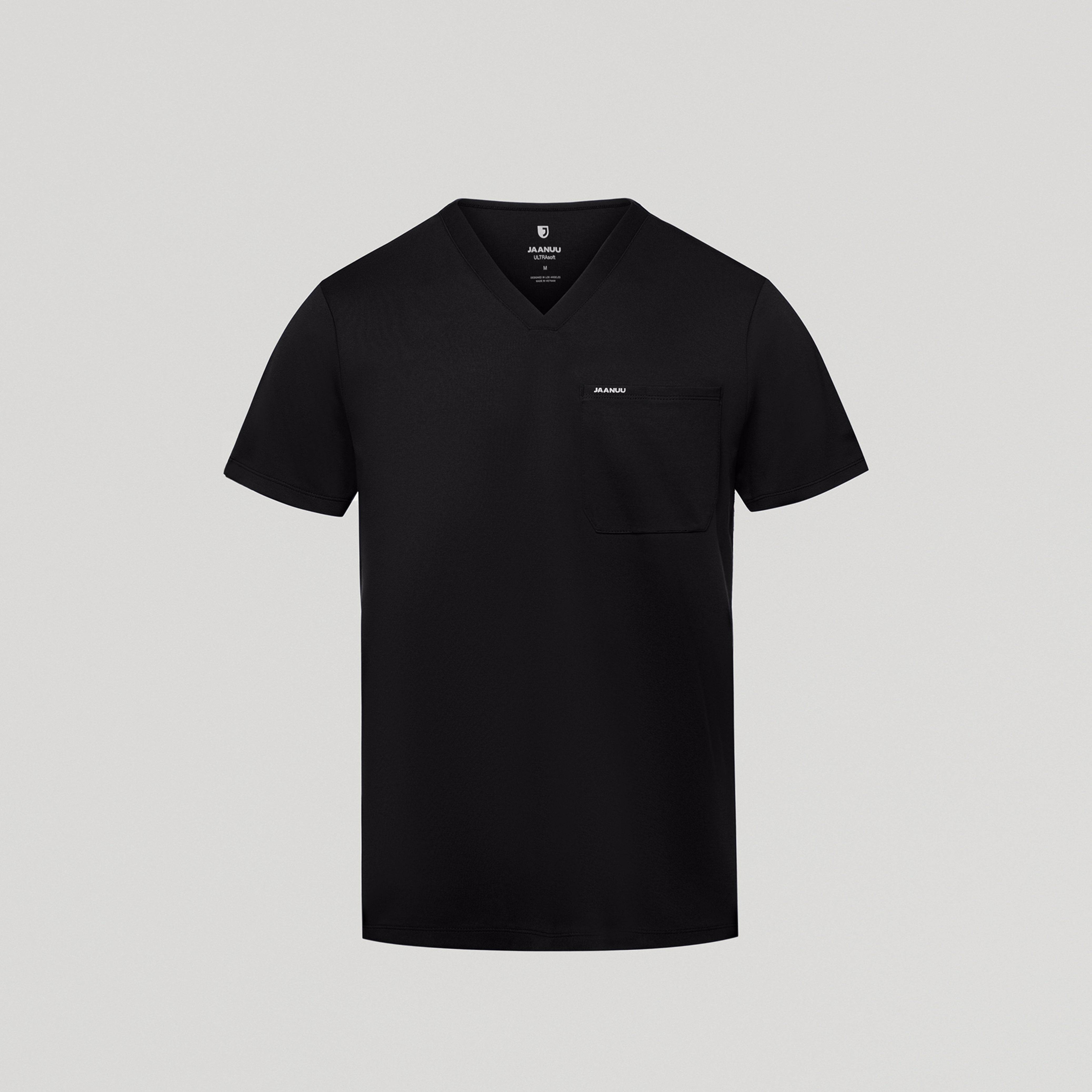 Asher Slim UltraSOFT™ Scrub Top - Black