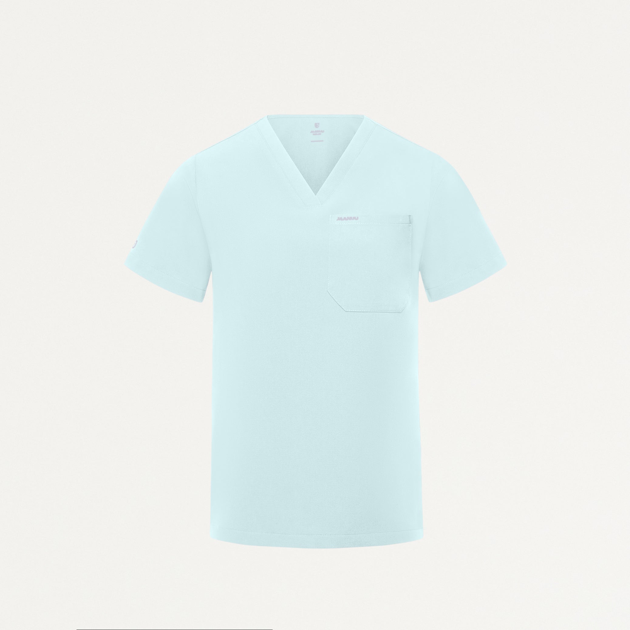 Rhena Slim Essential 1-Pocket Scrub Top - Sky Blue