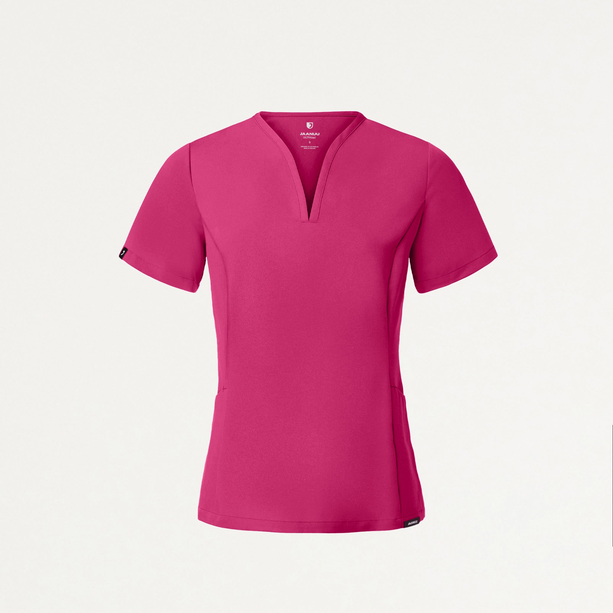 Calix Fit & Flare Scrub Top - Wild Berry