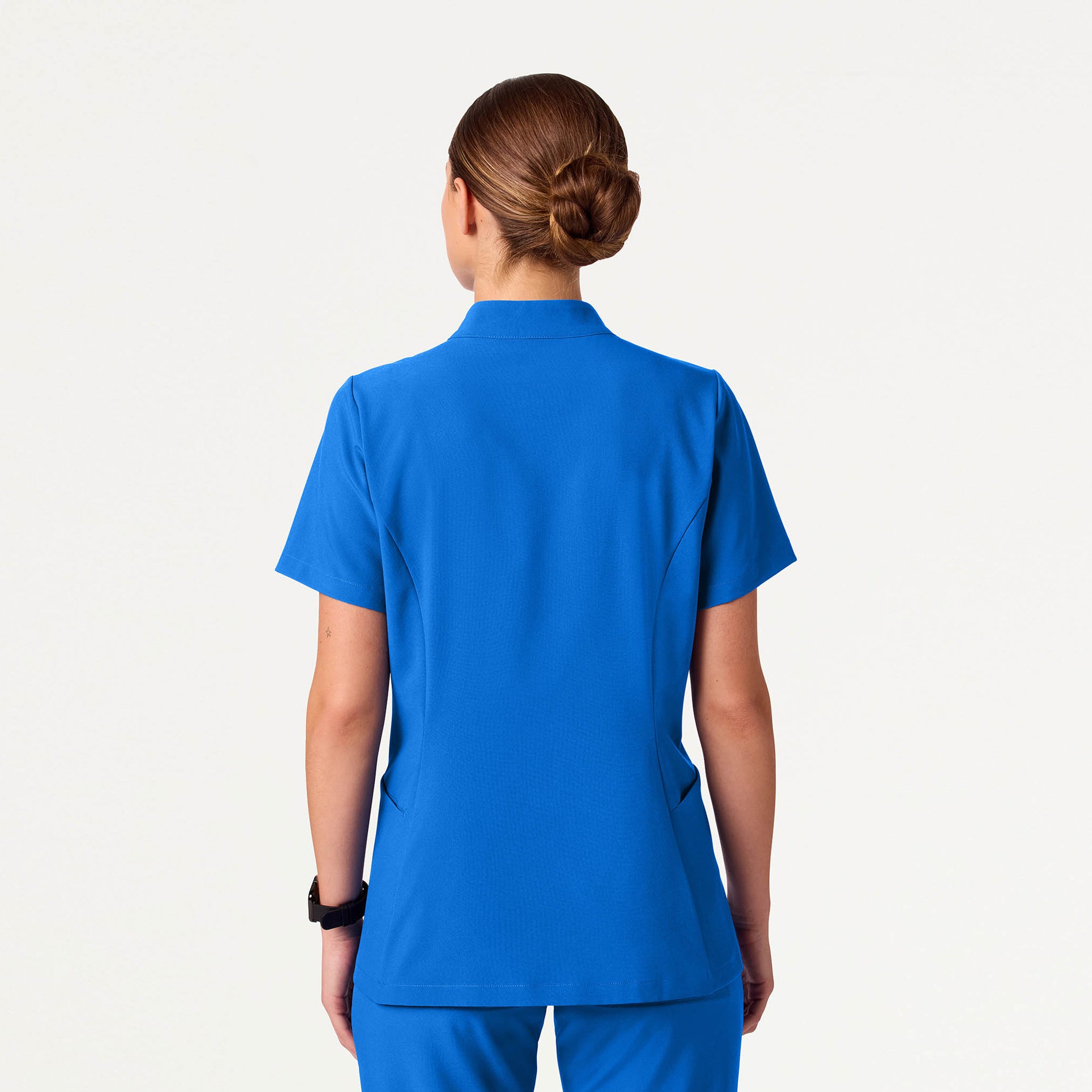 Aria Fit & Flare UltraLITE™ Scrub Top - Royal Blue