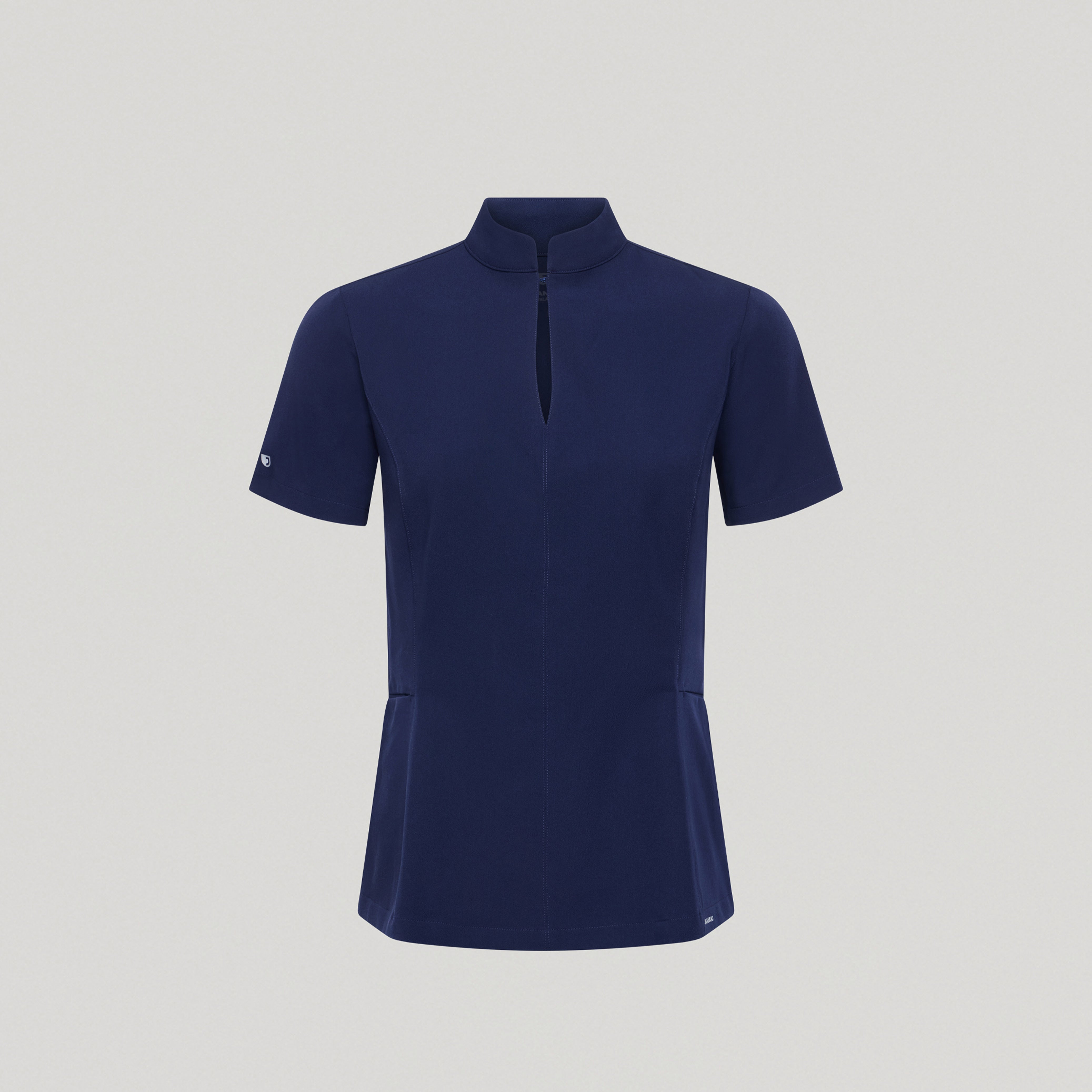 Aria Fit & Flare Scrub Top - Midnight Navy