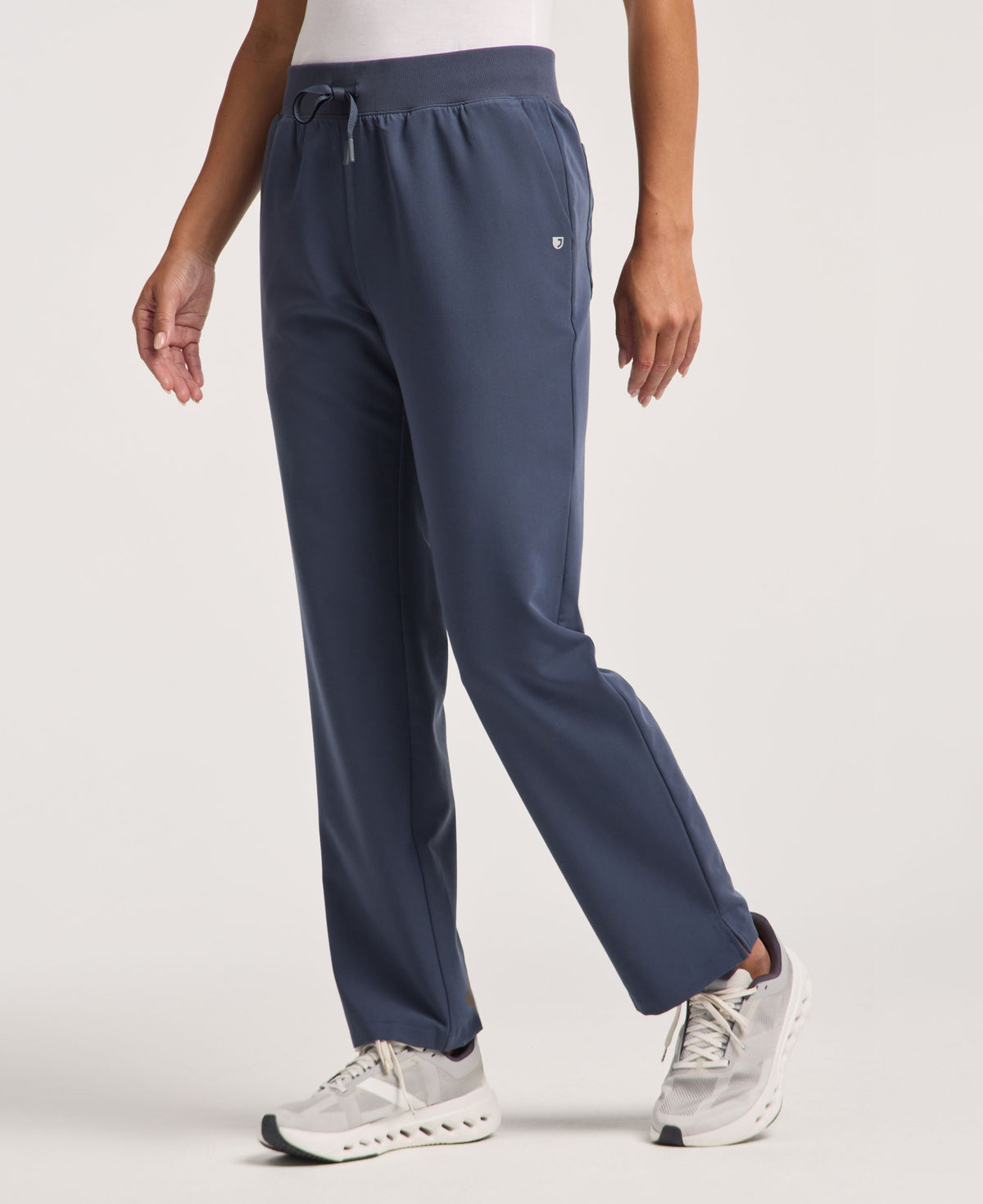 Jaanuu Xenos Knit-Waist Scrub Pant in Carbon Gray, product photo 2 of 6